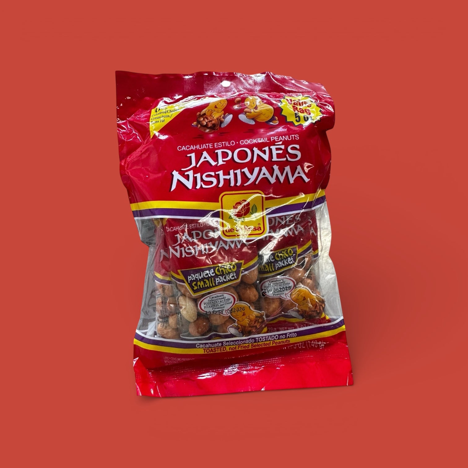De la Rosa- Cacahuate Japonés Peg Bag, 5 ct