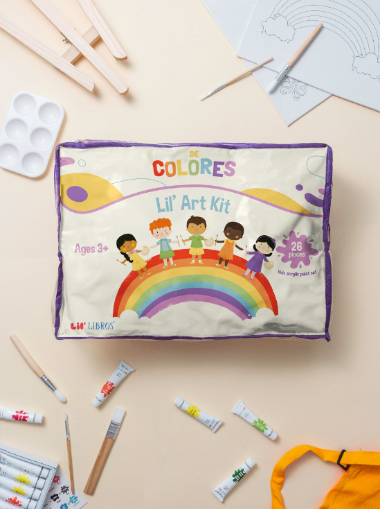 Lil' Libros ~ Bilingual Children's Books & Games - Lil' De Colores Art Kit