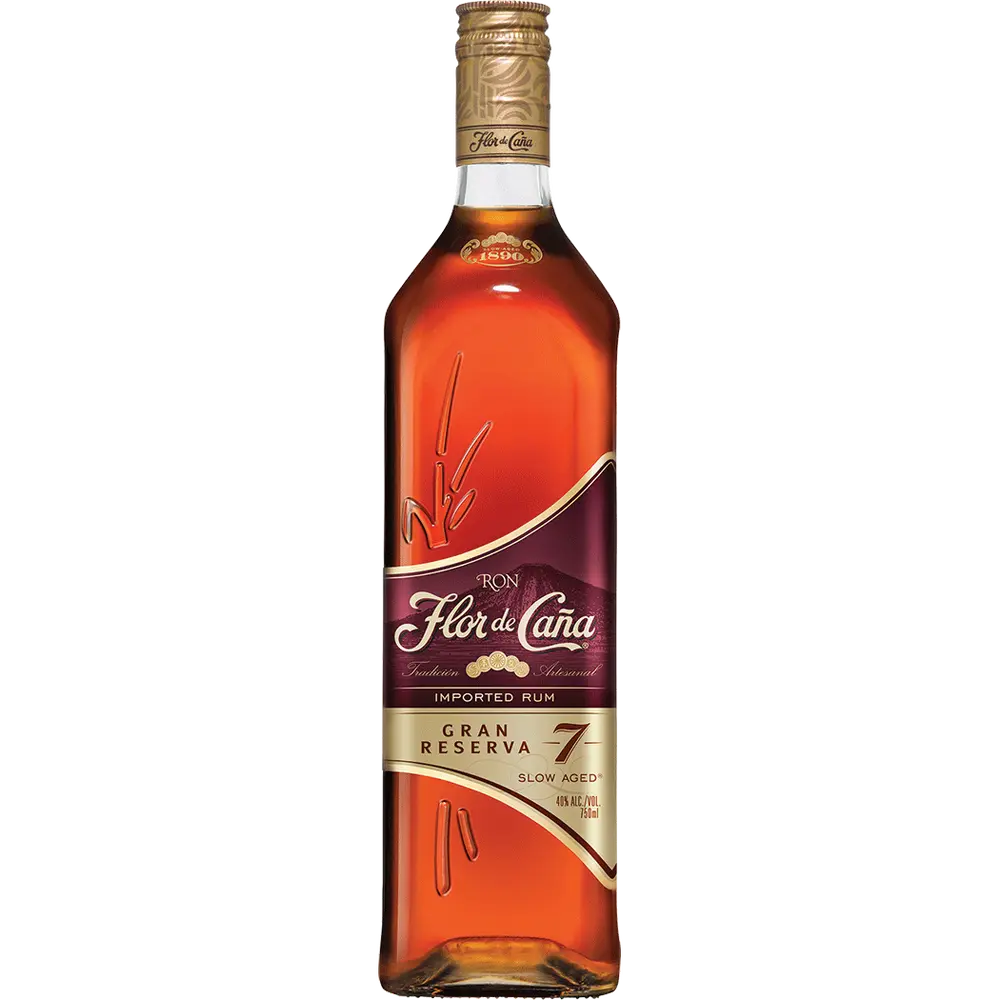 Flor de Cana- 7 Year Old Gran Reserva Rum, 750 mL, Glass Bottle
