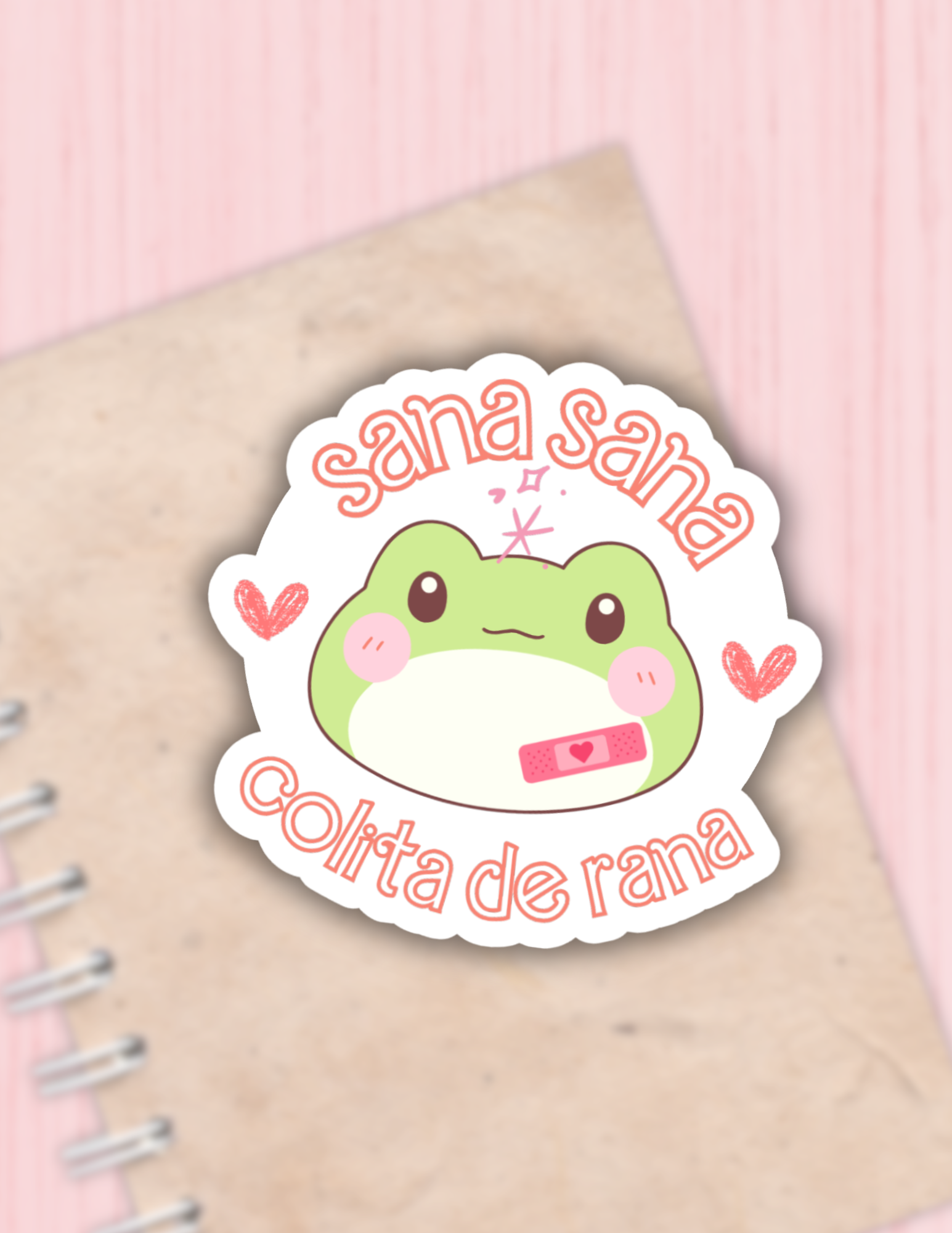 Lalatina Shop - Sana sana colita de rana sticker, spanish, laptop decals