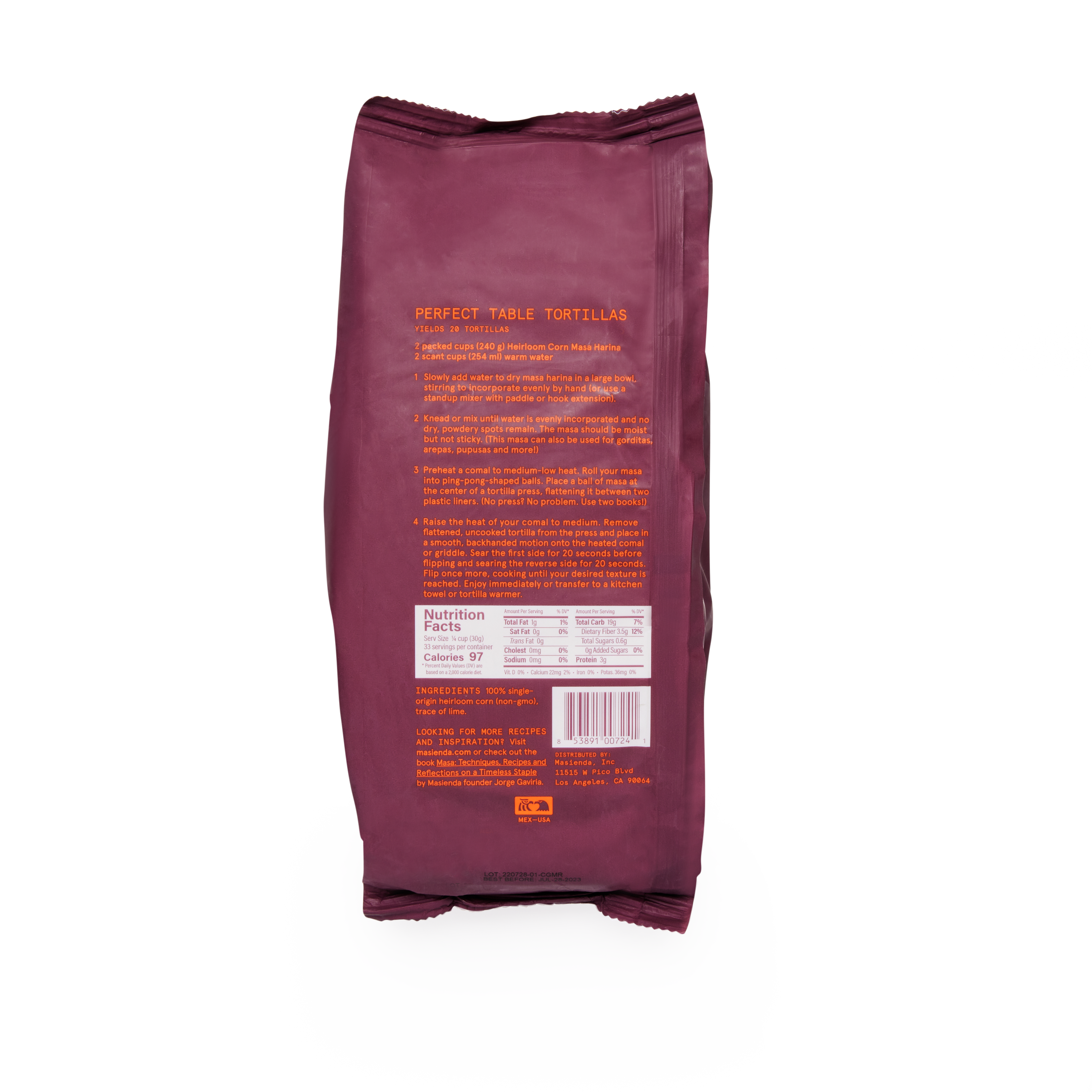 Masienda - Heirloom Red Corn Masa Harina