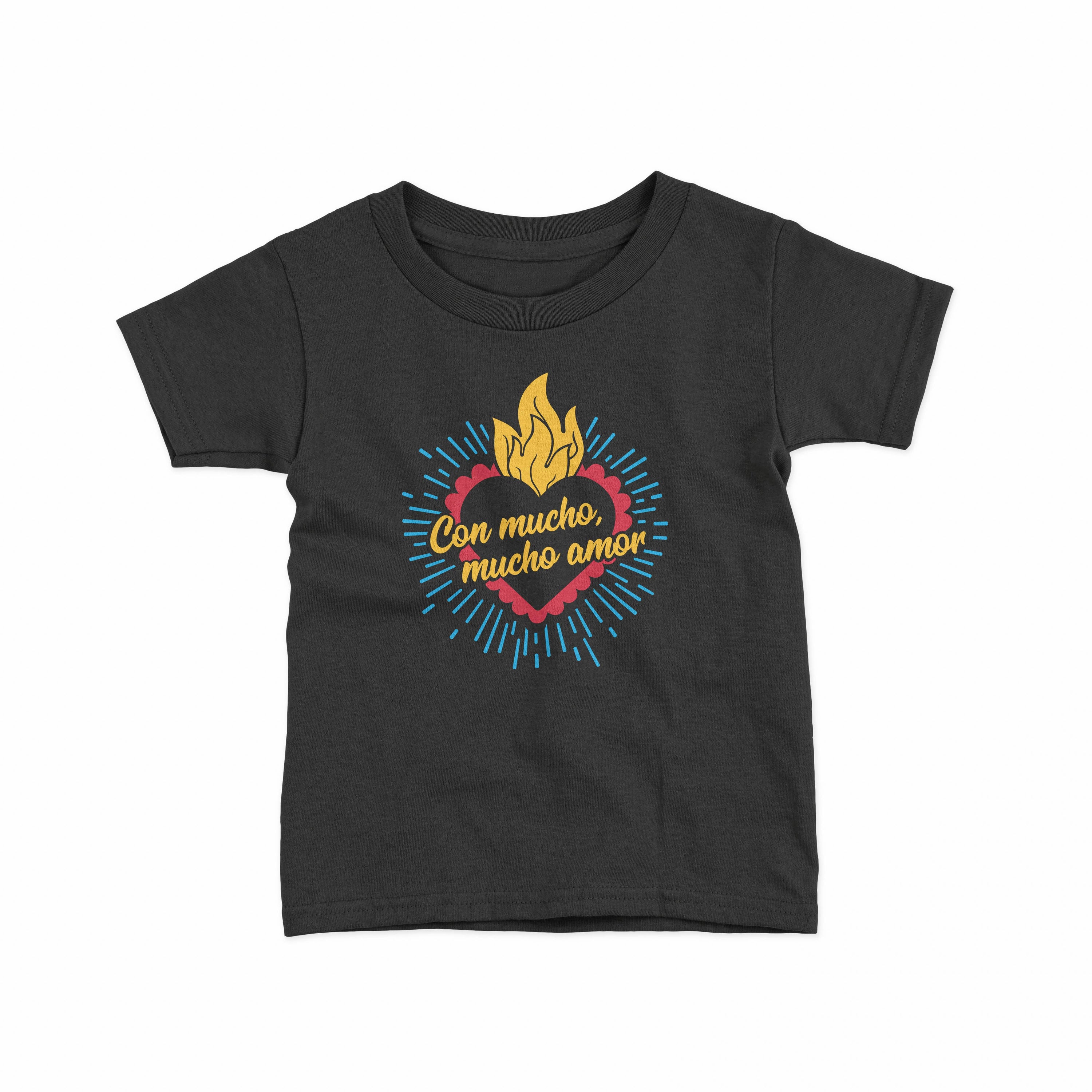 Que Rico T-Shirt Co. - Con Mucho Mucho Amor - Toddler Tee: 4T