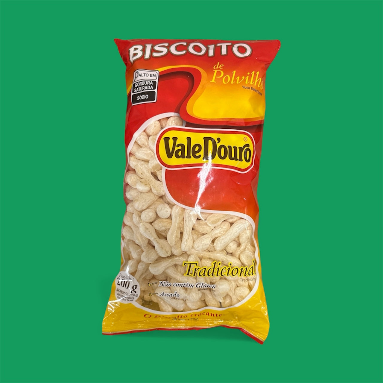 Vale D'ouro - Biscoito Polvilho Sal, 200gr, Single bag