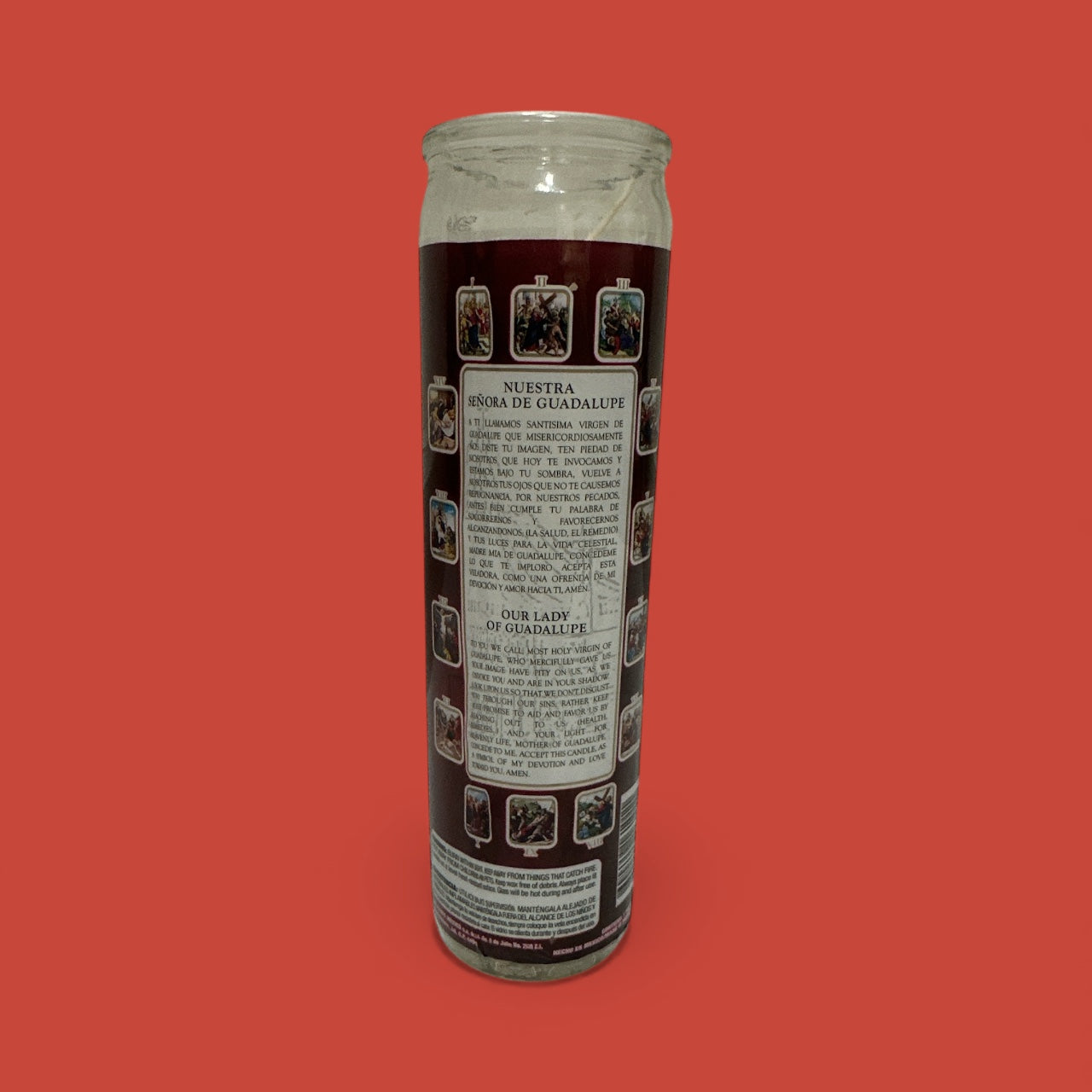 Veladora - Virgen de Guadalupe White