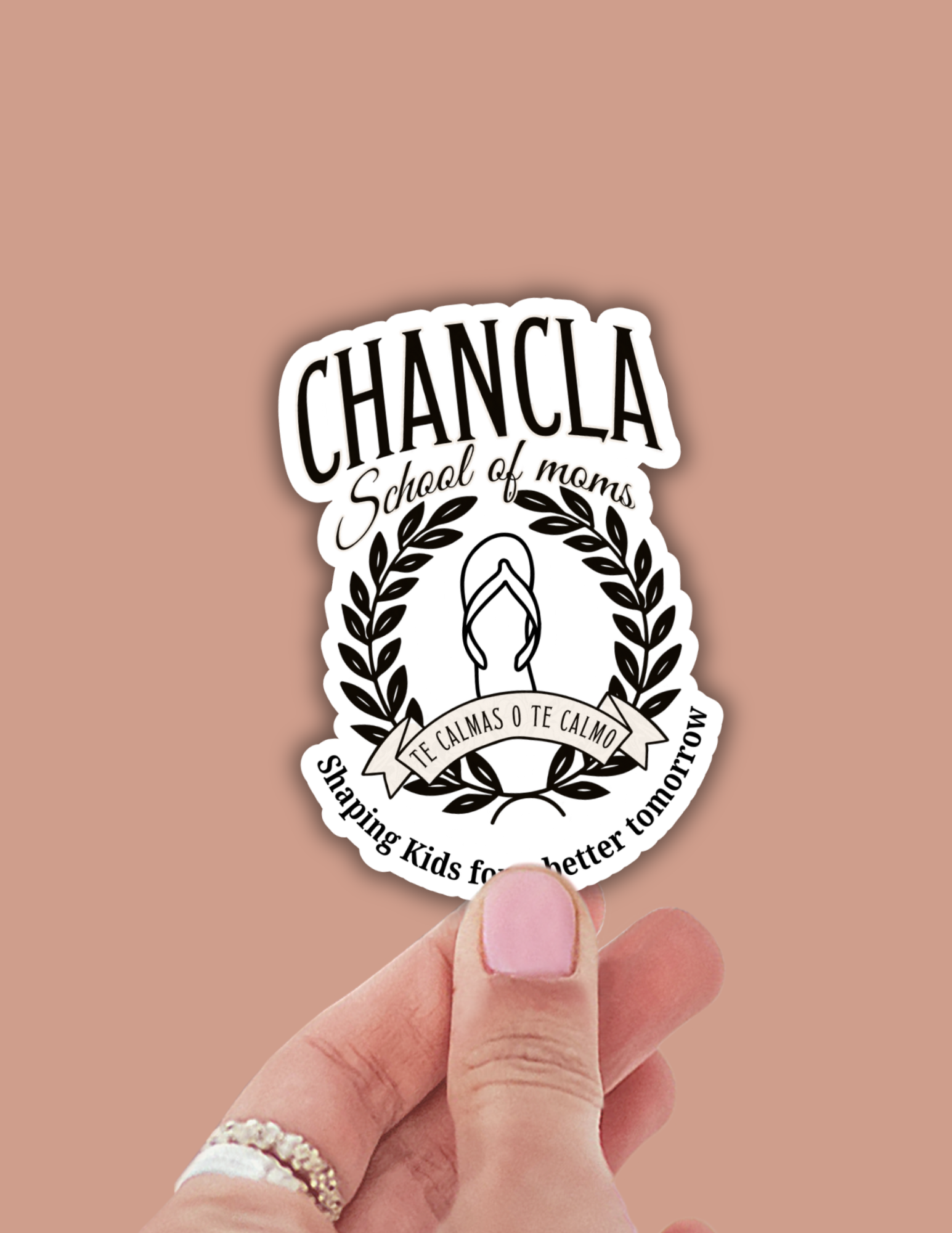 Lalatina Shop - Funny chancla mexican sticker, funny mom spanish sticker
