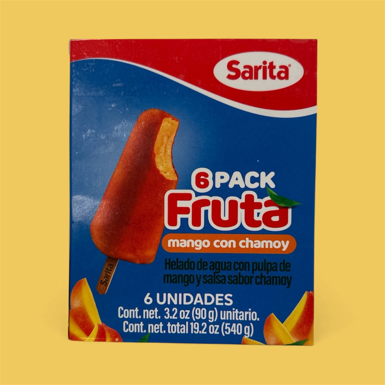 Sarita- Mango con Chamoy Flavored Popsicle, 19.2 oz
