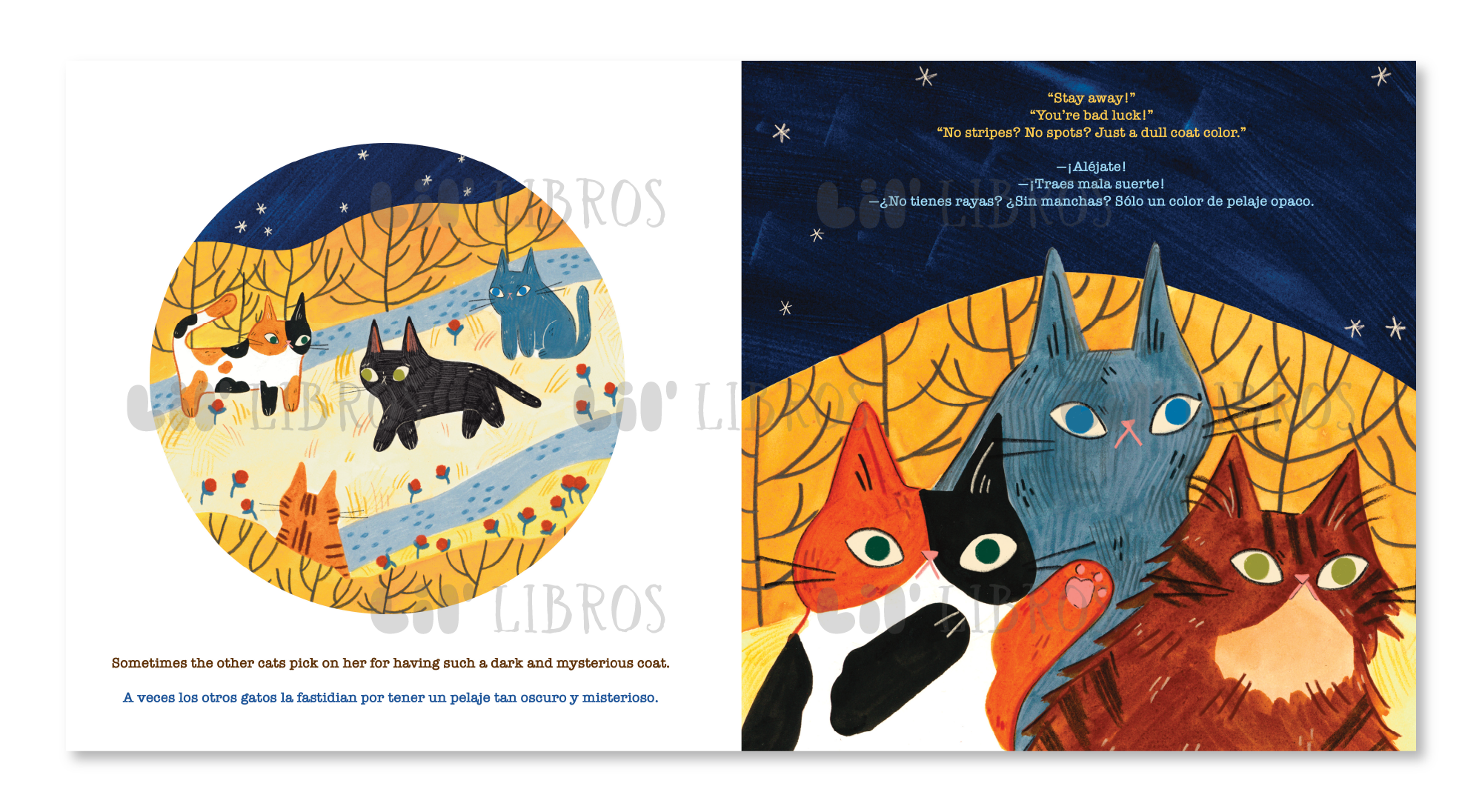 Lil' Libros ~ Bilingual Children's Books & Games - Luna Oscura (Bilingual English and Spanish)