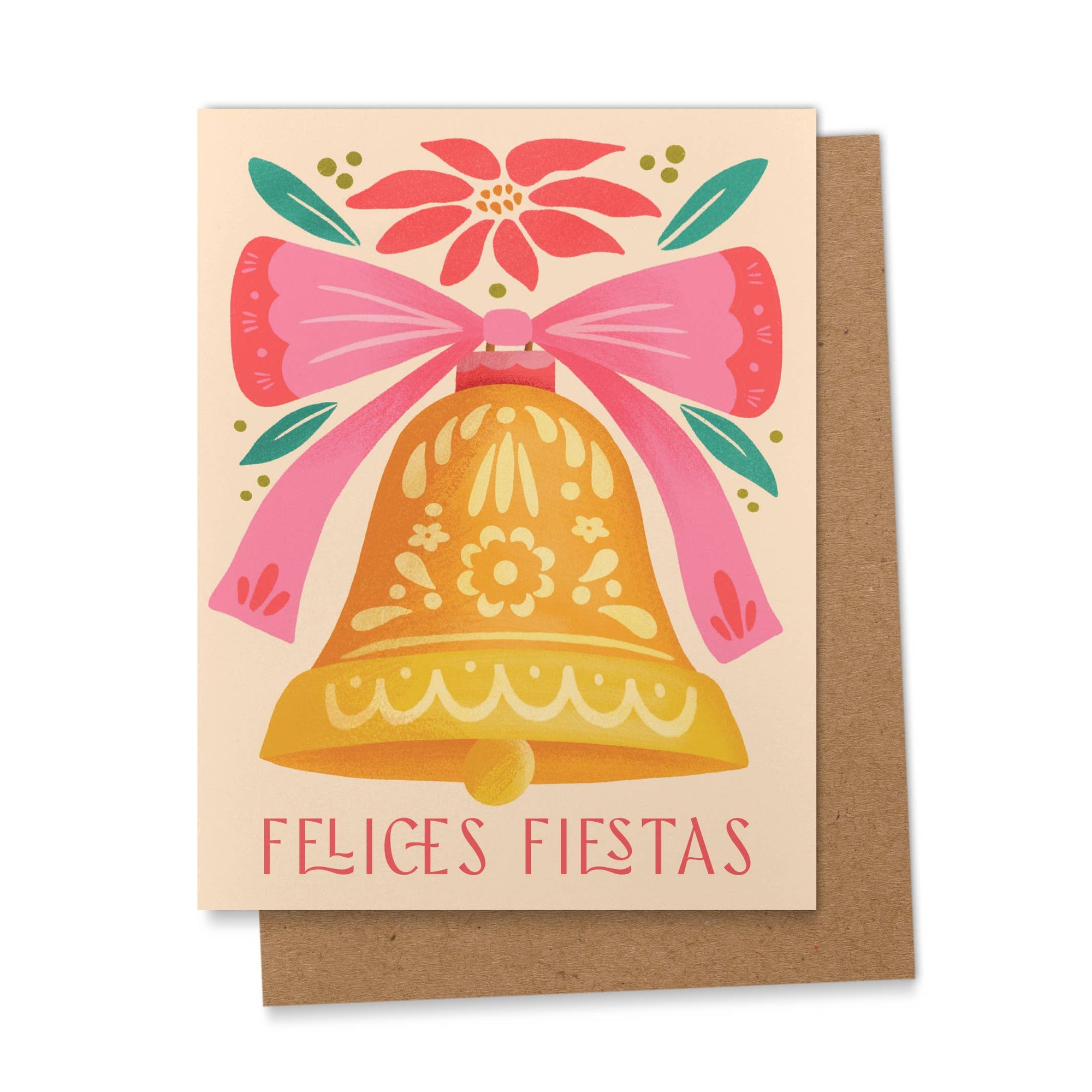 Ana Peake - Felices Fiestas Jingle Bell Spanish Christmas Greeting Card