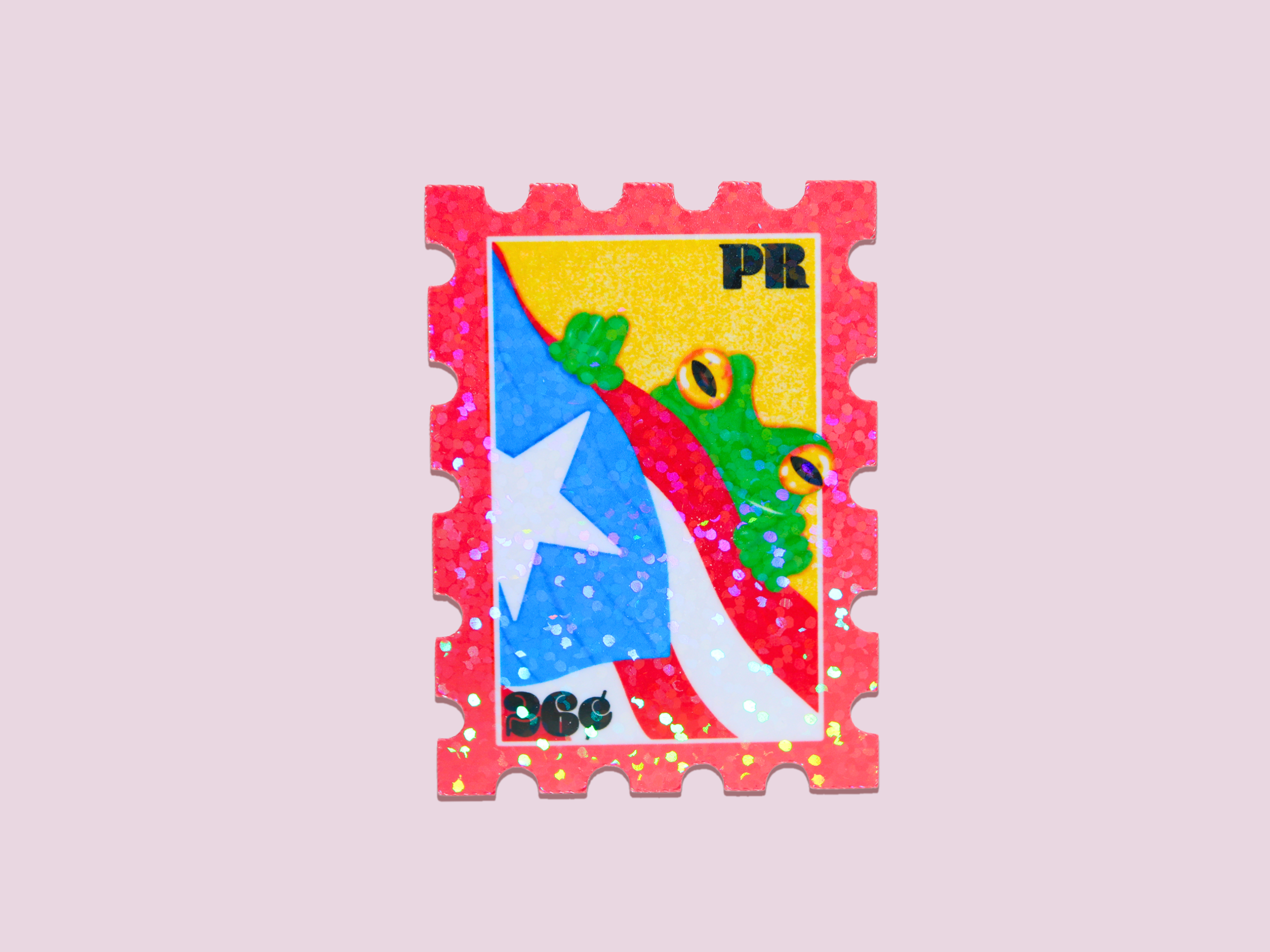 Espyz Studio - Puerto Rico Stamp Sticker - Coqui - Boricua Pride - Latina