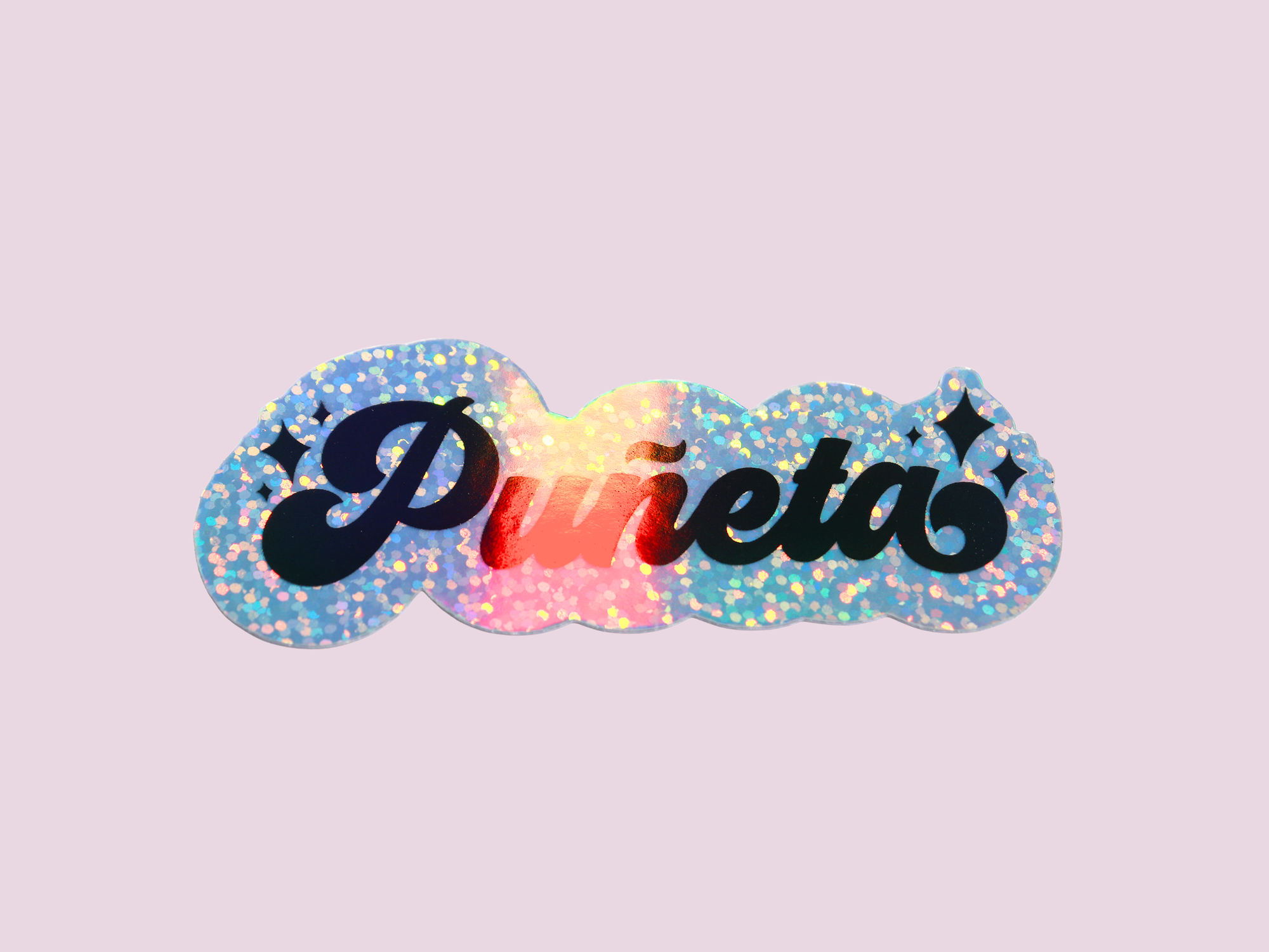 Espyz Studio - Puñeta Holographic Sticker - Funny Spanish - Puerto Rican