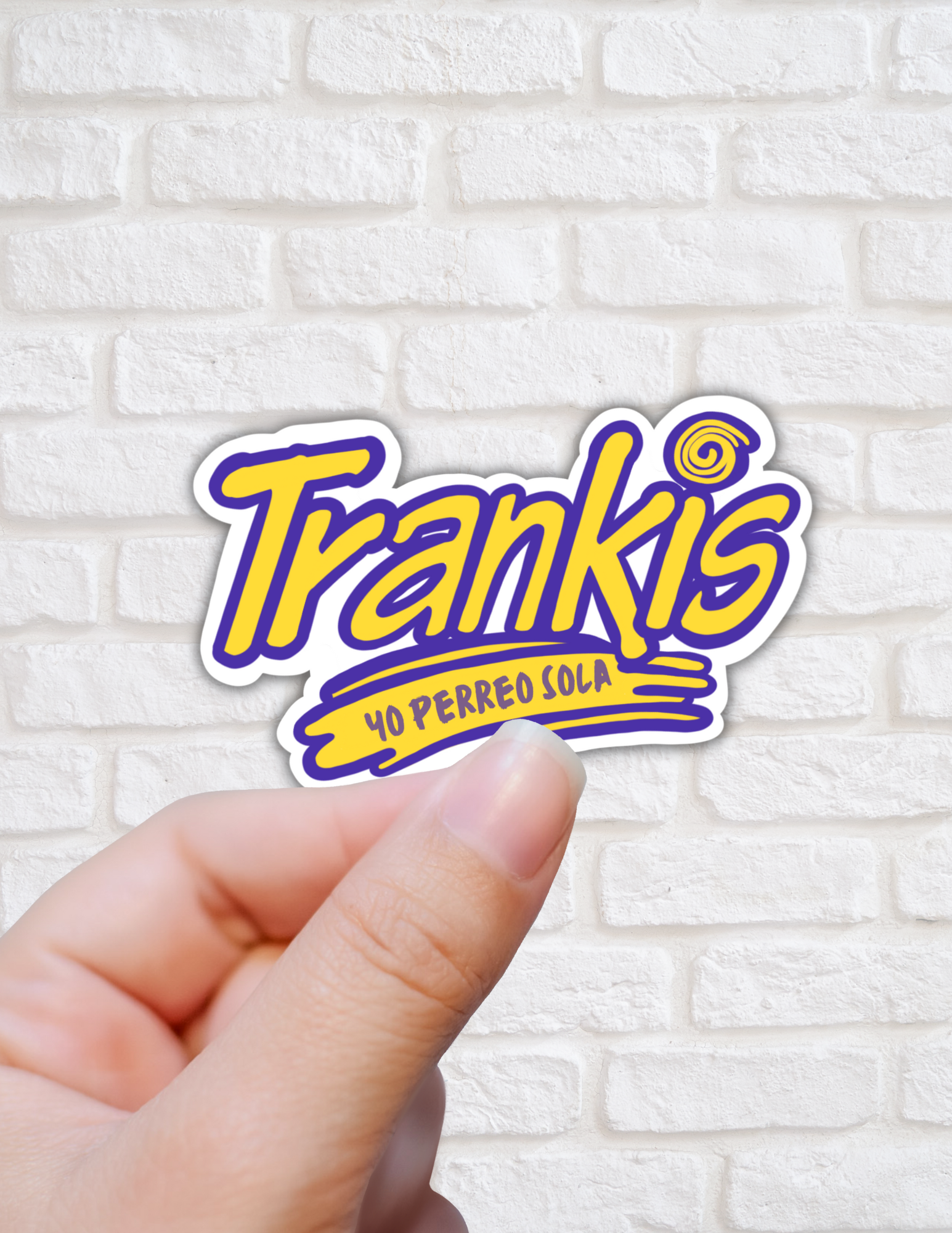 Lalatina Shop - Trankis yo perreo sola funny latina sticker