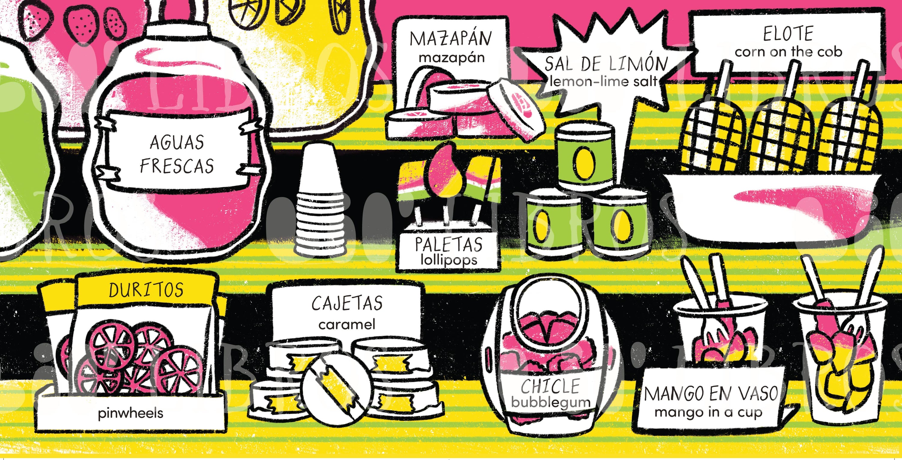 Lil' Libros ~ Bilingual Children's Books & Games - Dulces y Antojitos: A High Contrast Bilingual Board Book