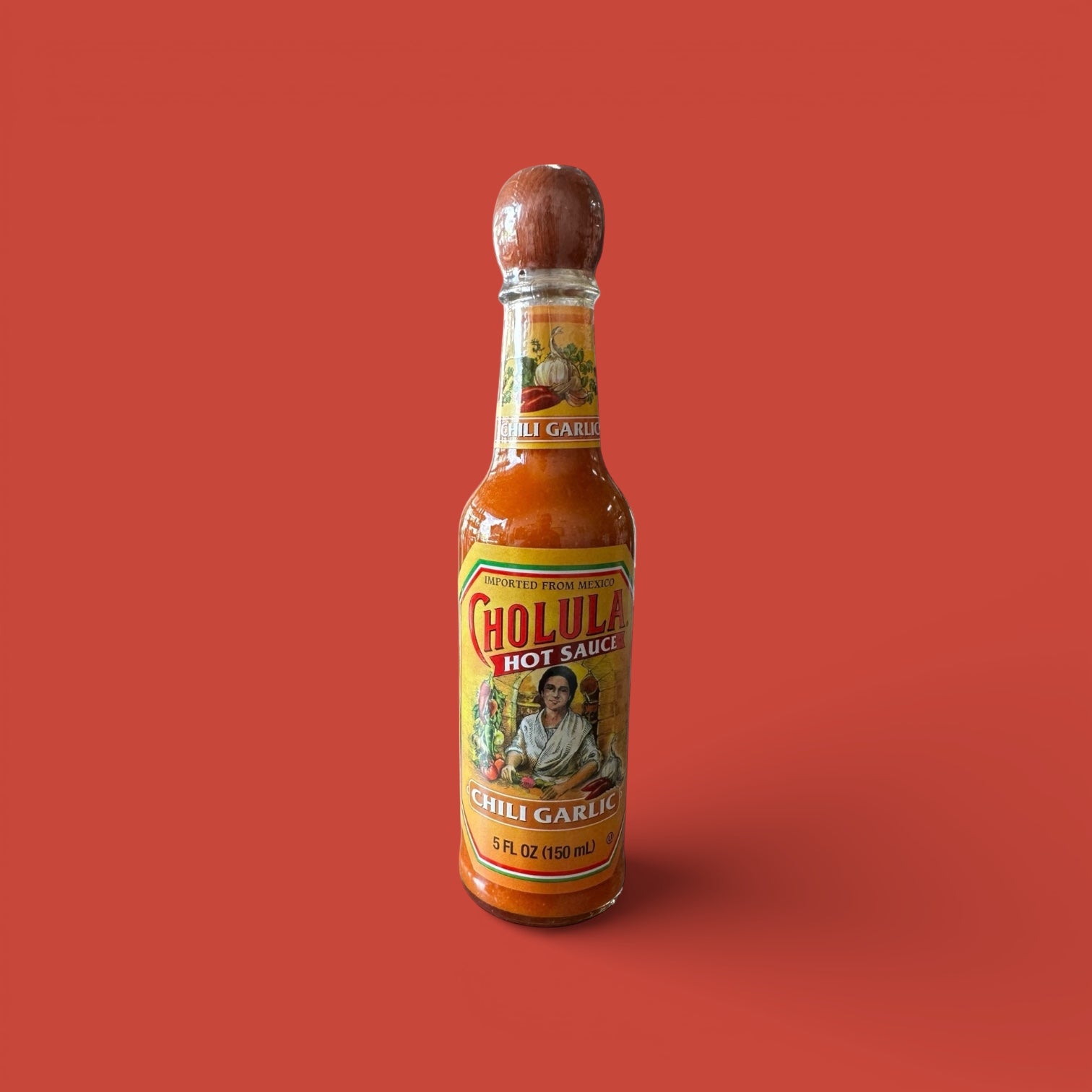 Cholula- Chili Garlic Hot Sauce, 5 Oz, Single Bottle