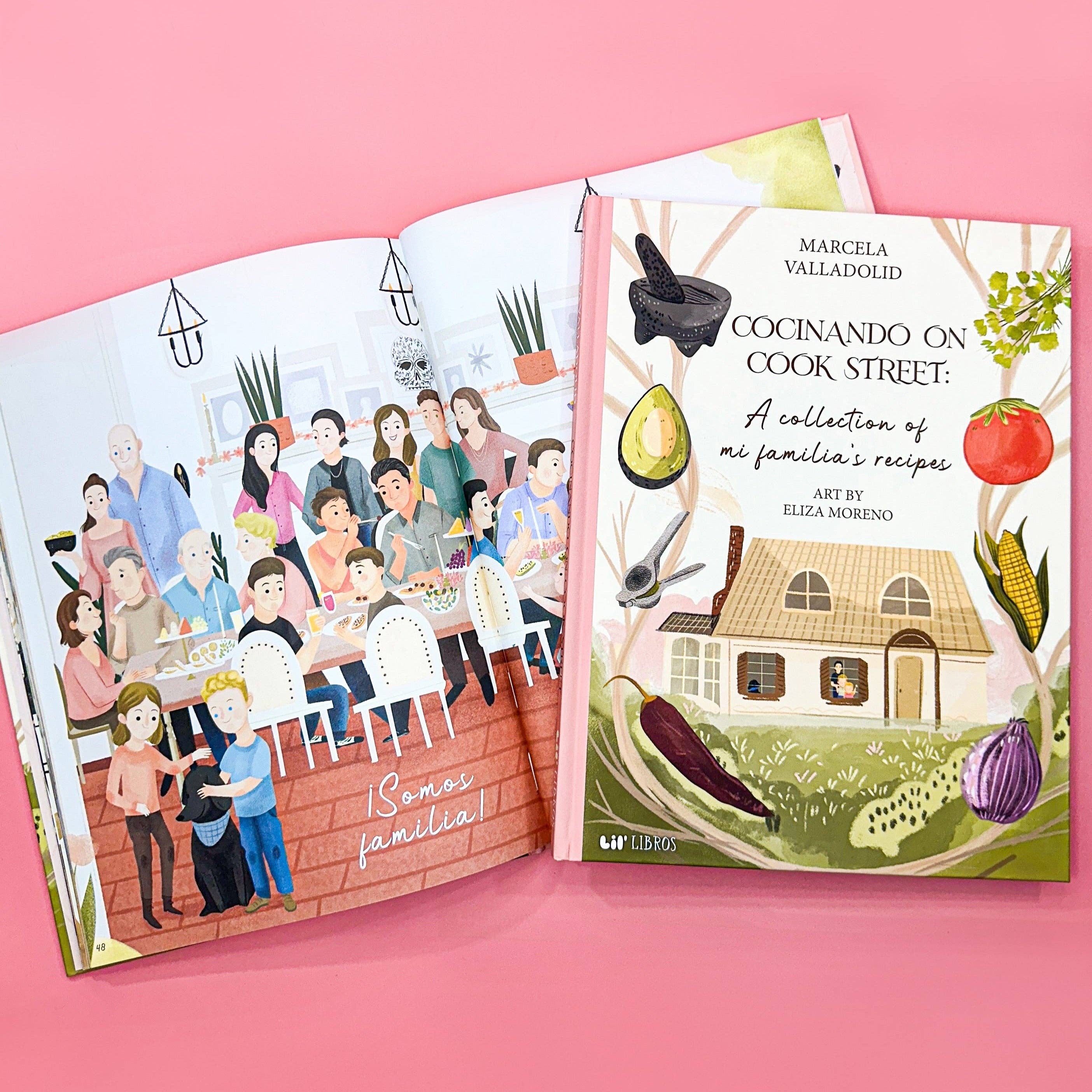 Lil' Libros ~ Bilingual Children's Books & Games - Cocinando on Cook Street: A collection of mi familia's recipes (Bilingual English and Spanish)