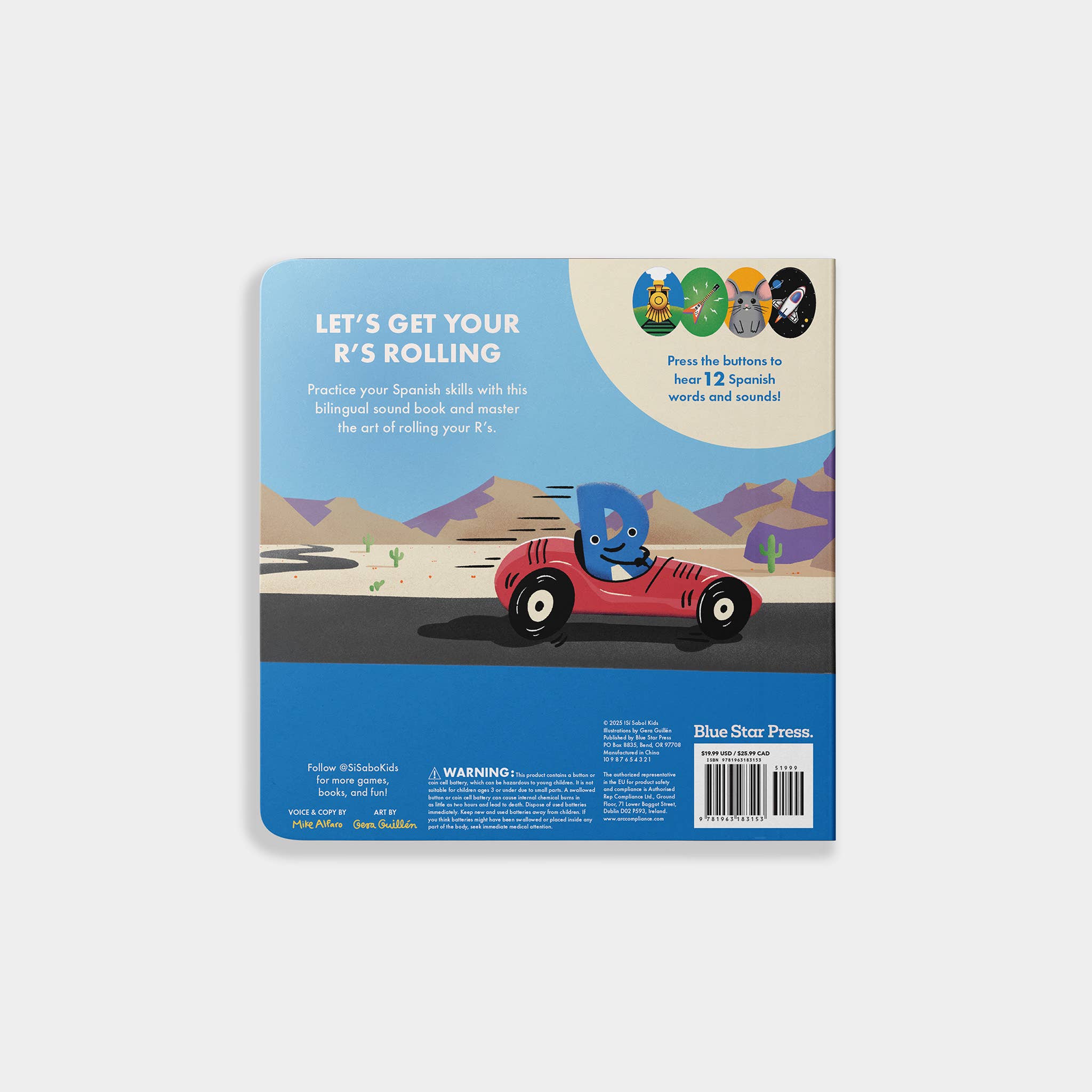 Blue Star Press - How Do You Roll Your R's?: Bilingual Sound Book for Kids 2-5