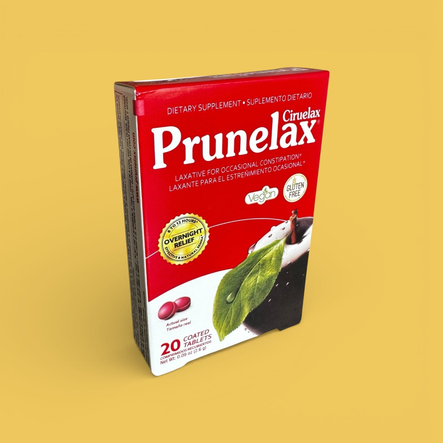 Prunelax/ Ciruelax- Laxative Minitabs, 20 ct