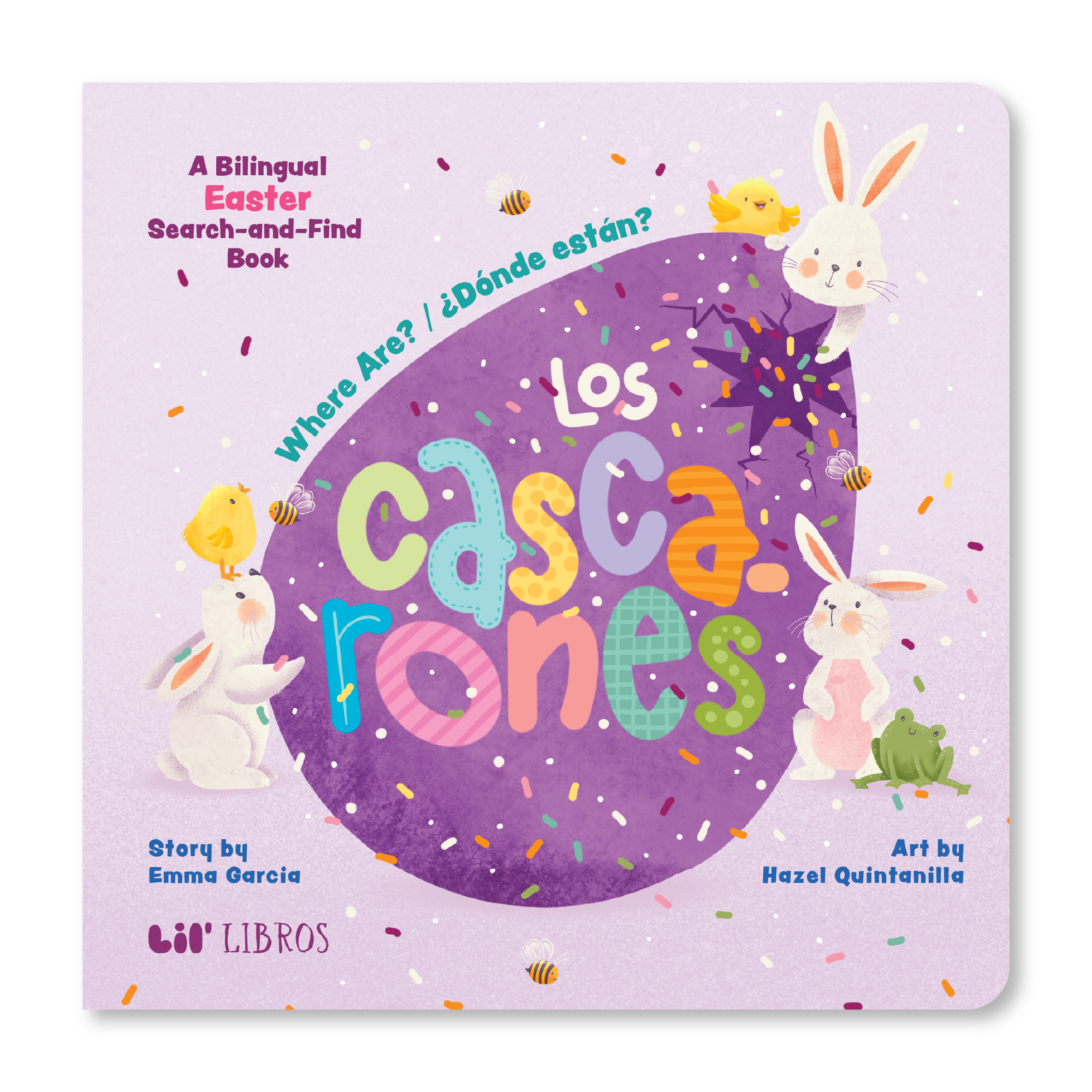 Lil' Libros ~ Bilingual Children's Books & Games - Where Are?/ ¿Dónde están? Los cascarones