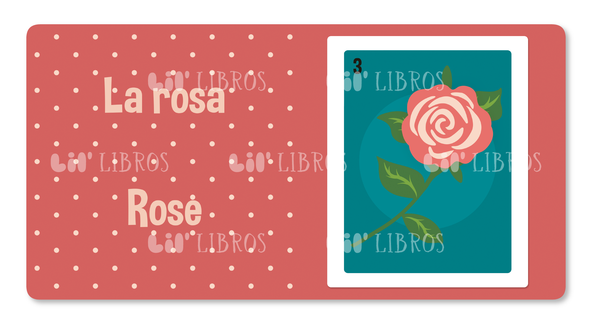 Lil' Libros ~ Bilingual Children's Books & Games - Loteria: First Words / Primeras palabras (Bilingual: English and Spanish)