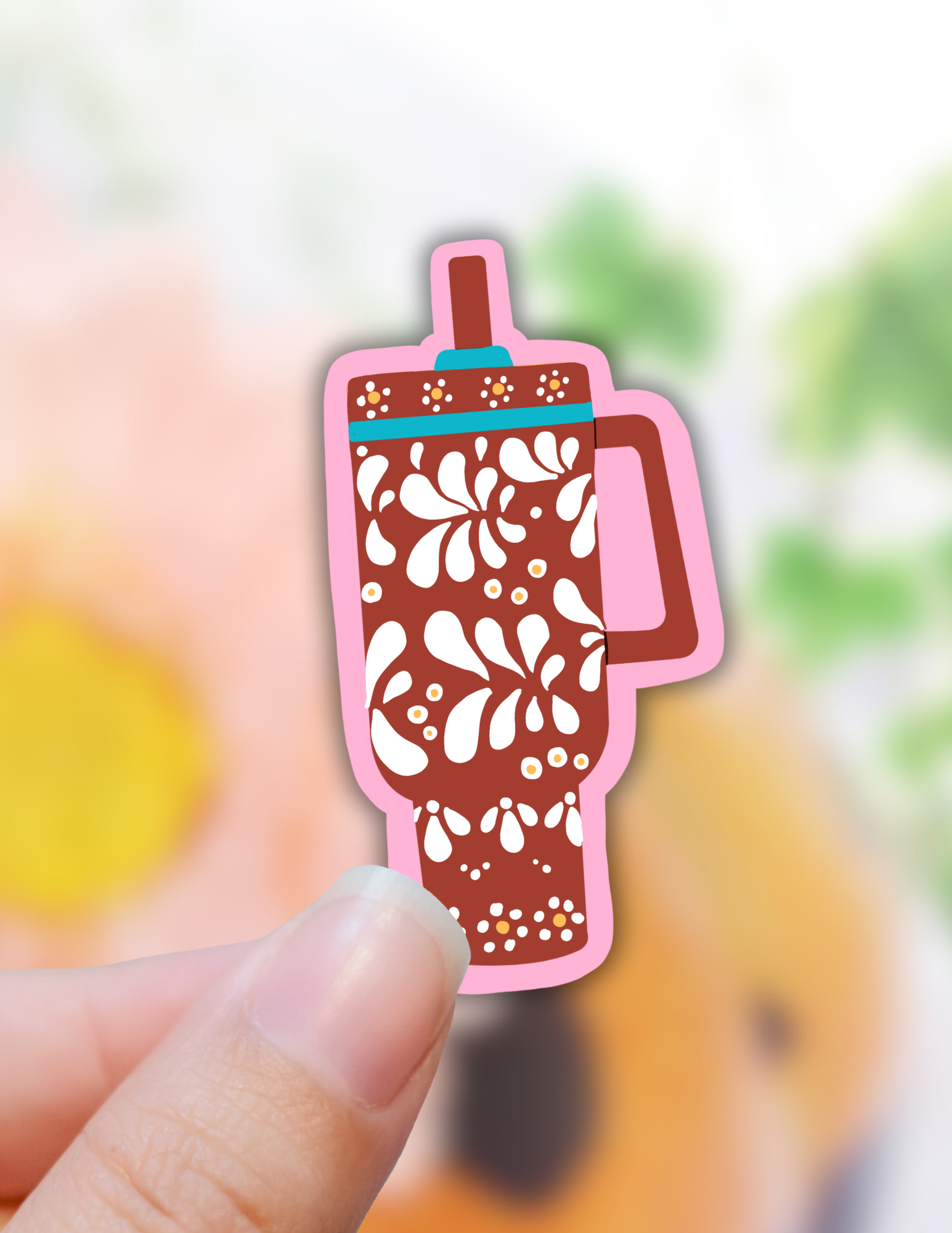 Lalatina Shop - Talavera barro tumbler sticker,latinx decal, laptop