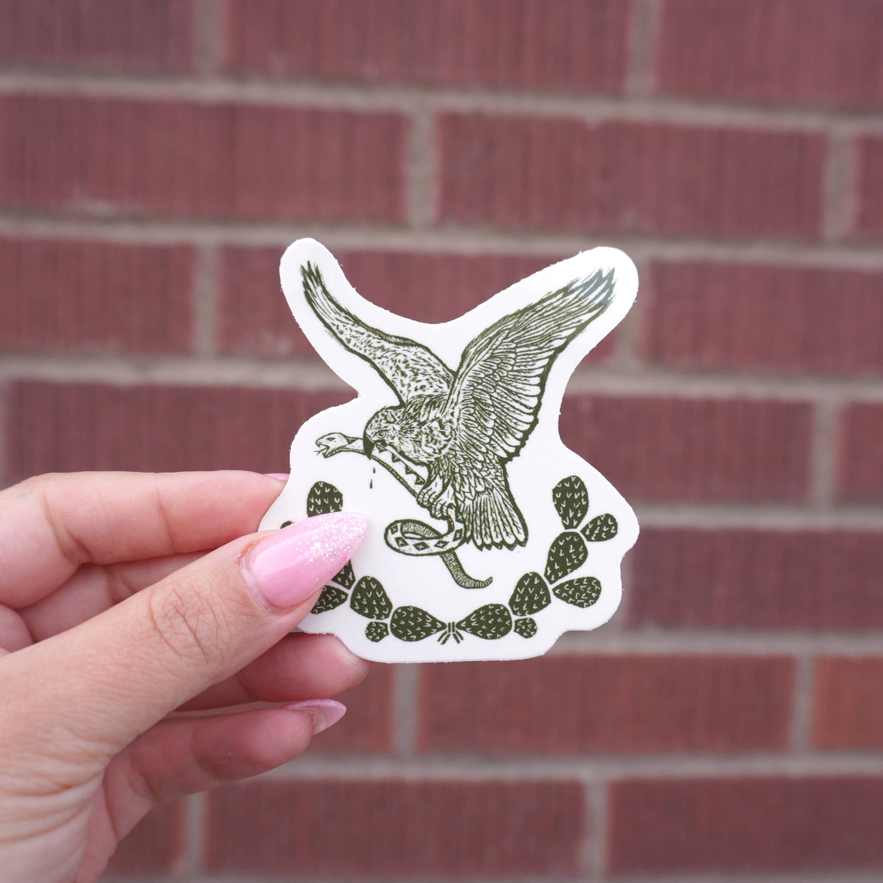 Erica Alfaro Designs - Mexican Eagle Vinyl Sticker