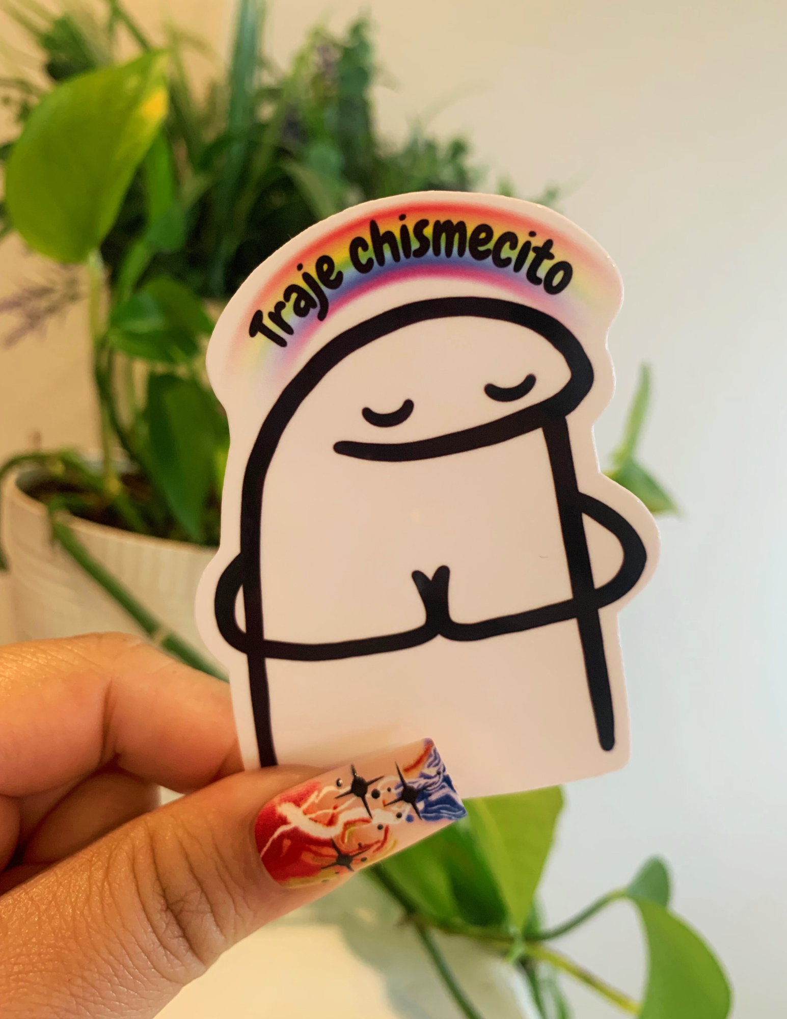 Lalatina Shop - Traje chismecito funny latina sticker