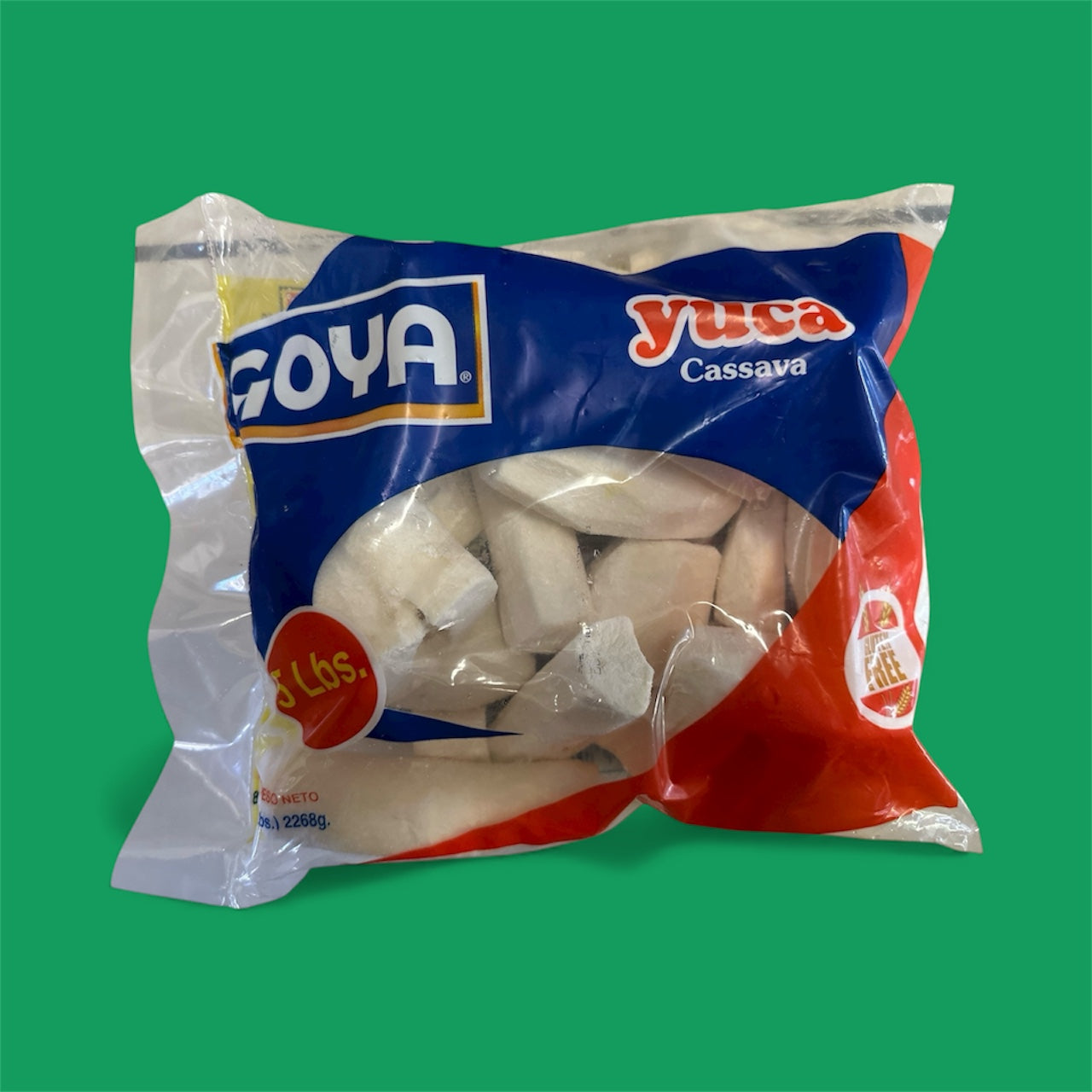 Goya - Frozen Yuca, 5 lb, Single bag