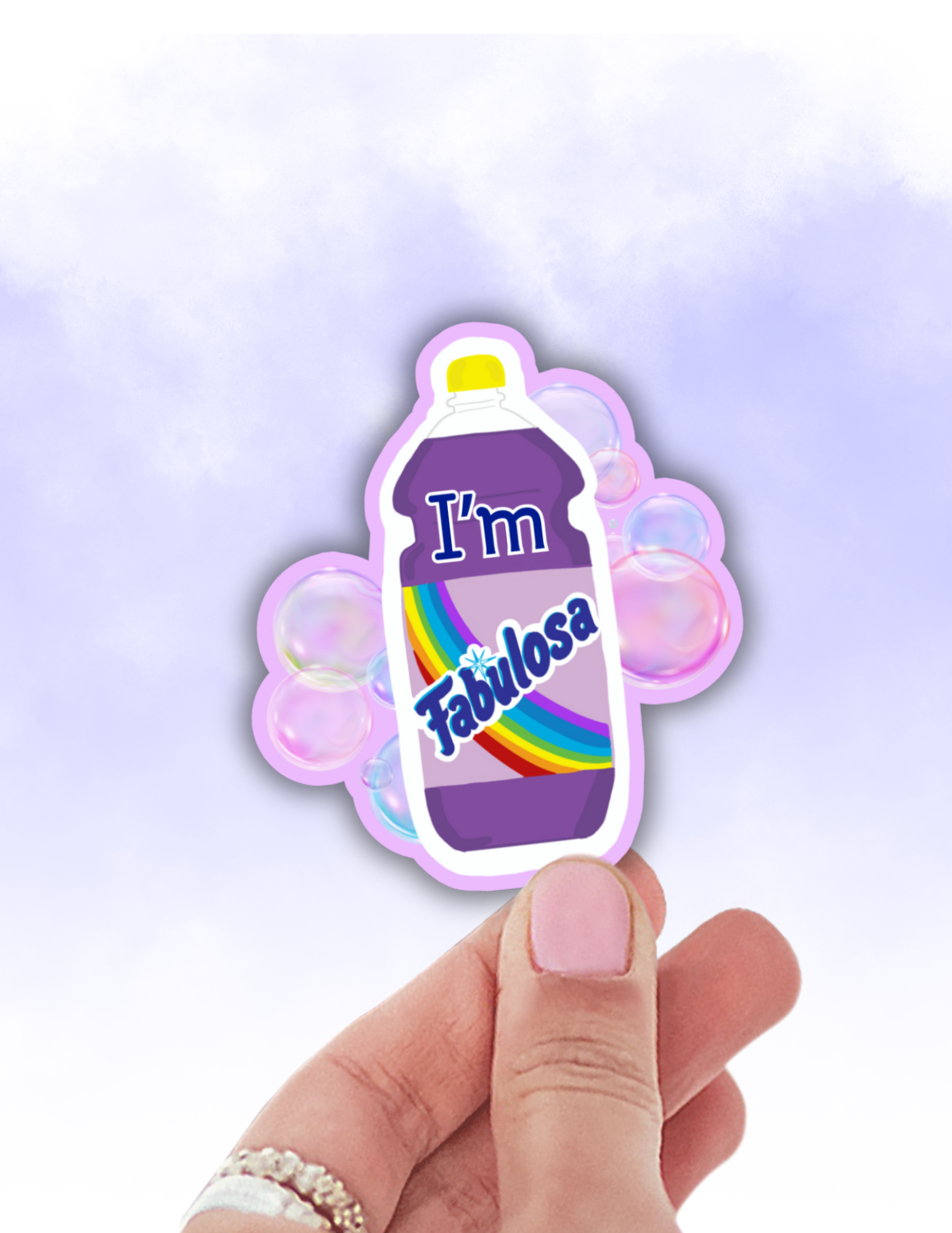 Lalatina Shop - I'm fabulosa latina sticker,cute hispanic decals,spanglish