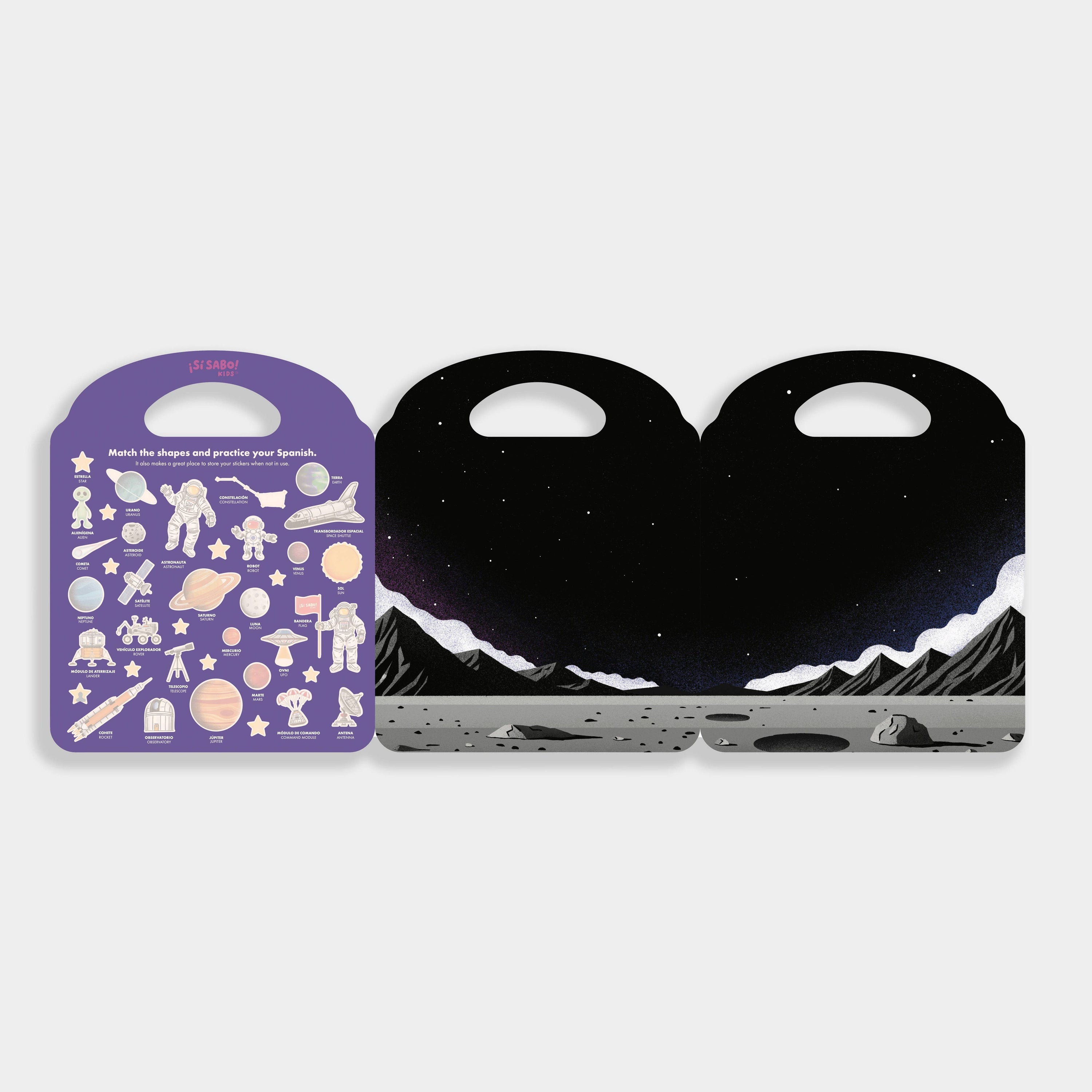 Blue Star Press - Sí Sabo Galaxy: A Bilingual Reusable Sticker Play Set