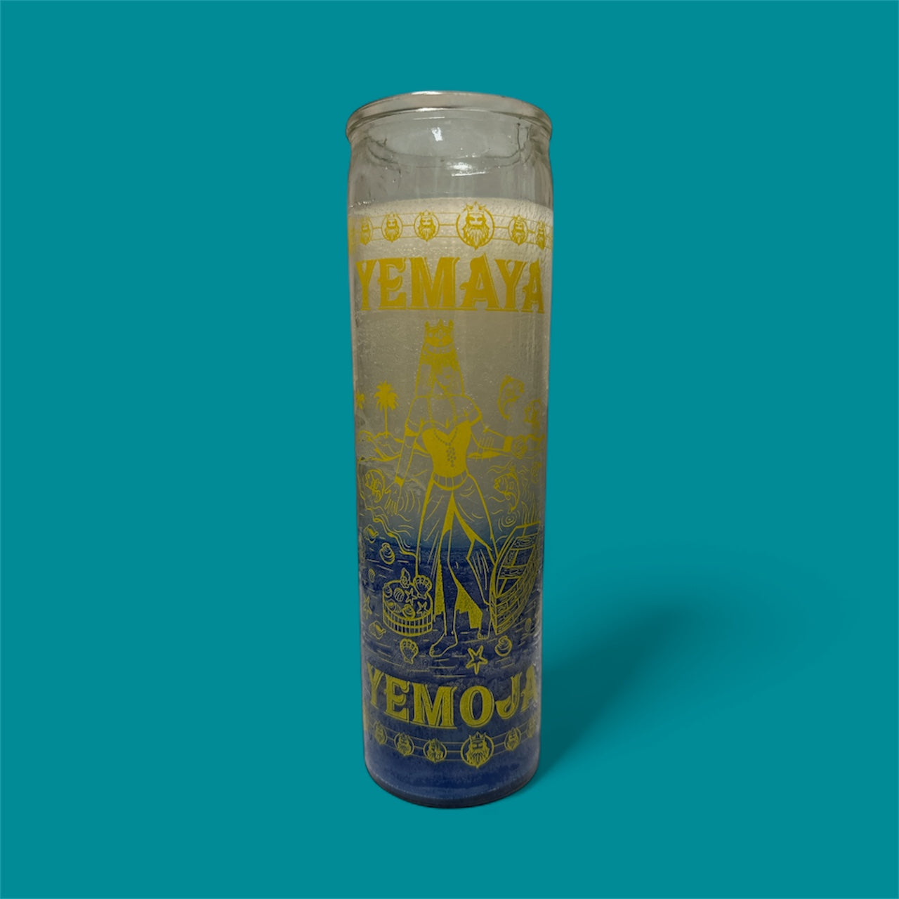 Vela Yemaya Blanco/ Azul