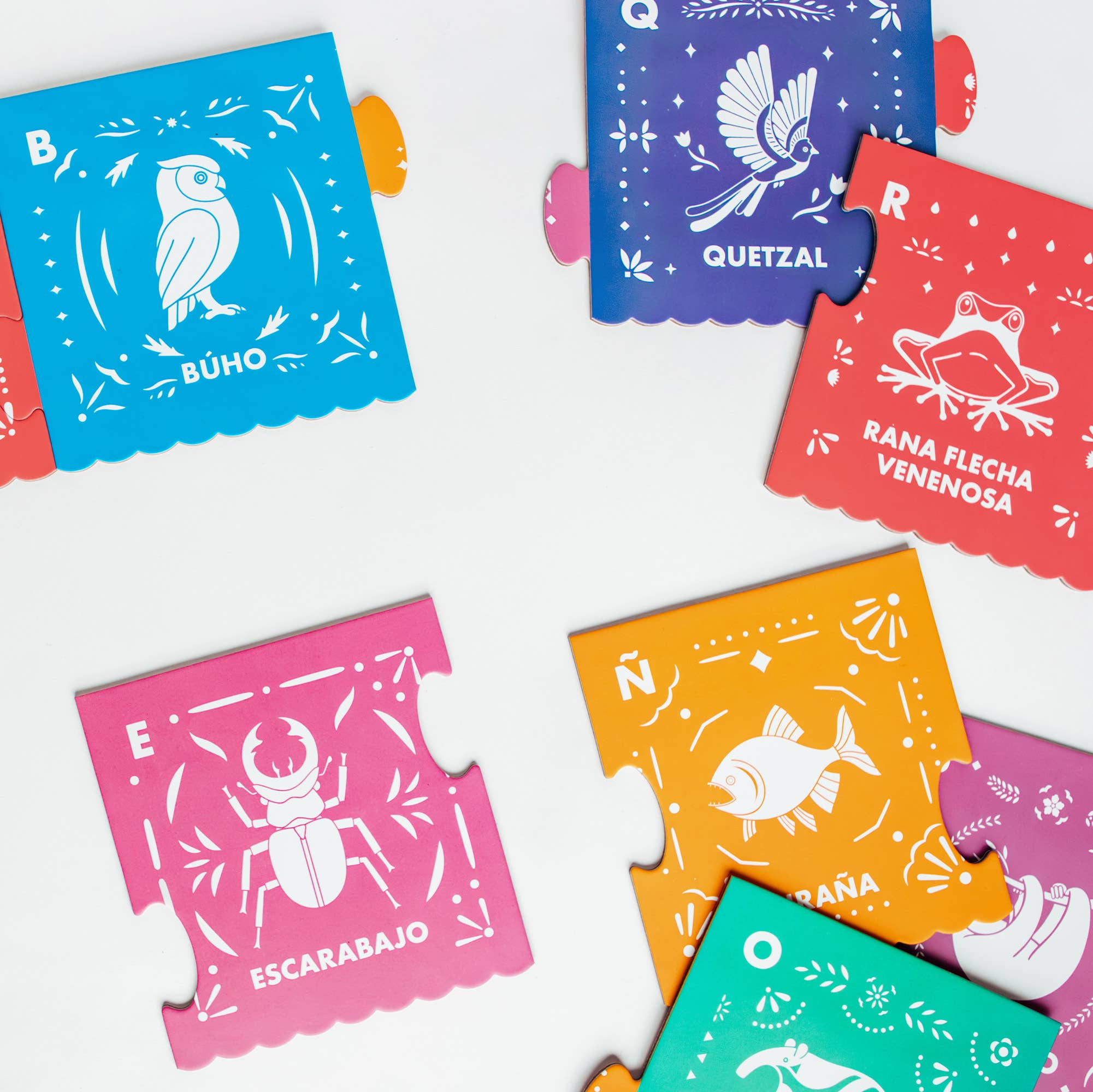 Blue Star Press - El Spanish Alphabet Jumbo Floor Puzzle: 27-Piece ABC Puzzle