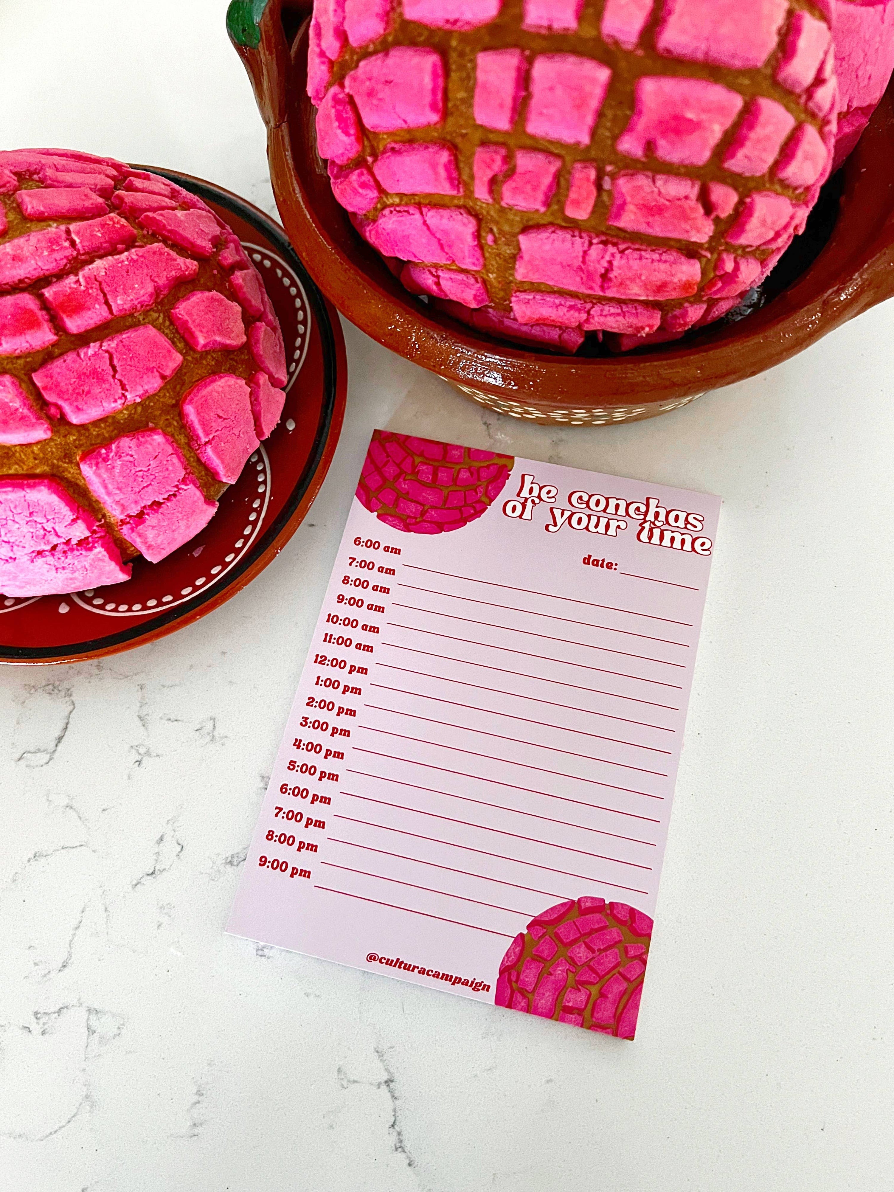 Cultura Campaign - Be Conchas Of Your Time Notepad
