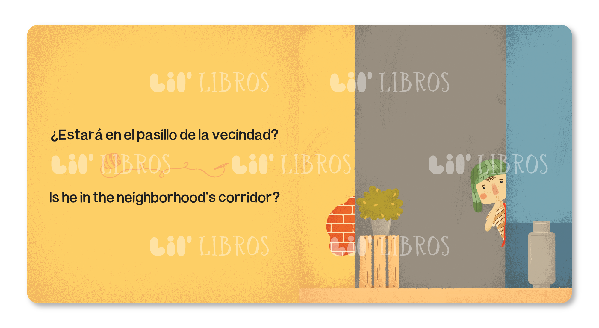 Lil' Libros ~ Bilingual Children's Books & Games - Where is?/ ¿Dónde está? El Chavo (Bilingual: English and Spanish)