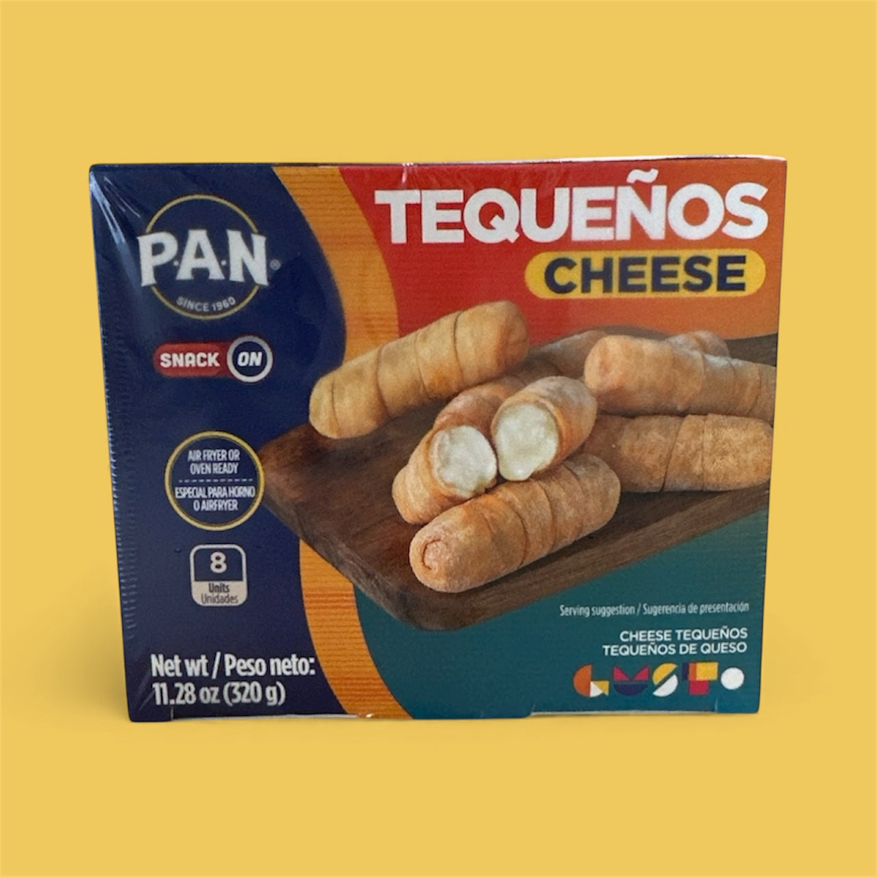 P.A.N- Tequeños de queso, Box of 8 pieces, 11.28 oz