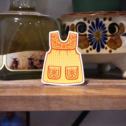 Erica Alfaro Designs - Abuelas Yellow Mandil Vinyl Sticker