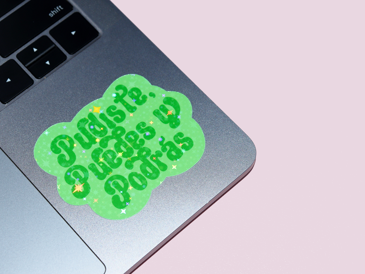 Espyz Studio - Green Pudiste Puedes Y Podrás Sticker Spanish Affirmation