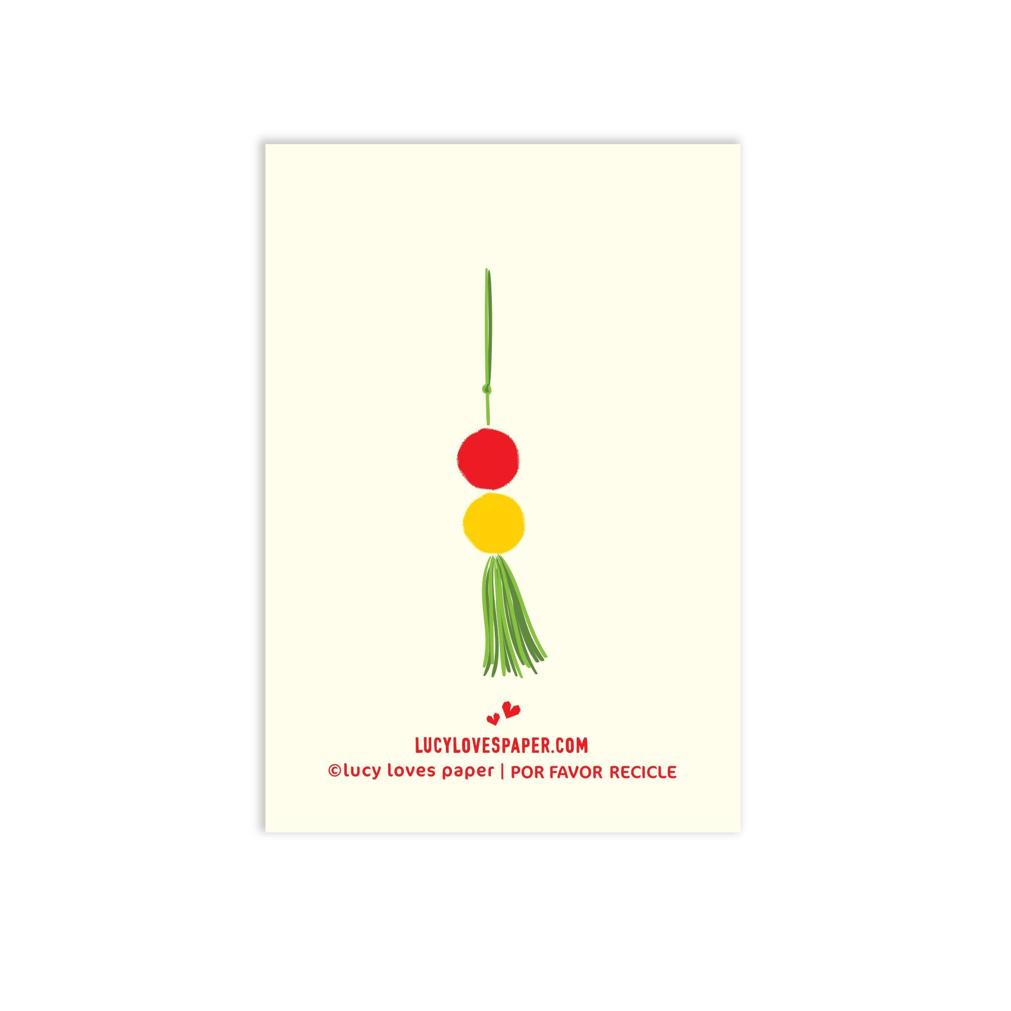 Lucy Loves Paper - Mini Folded Feliz Navidad Card | Holiday Card in Spanish