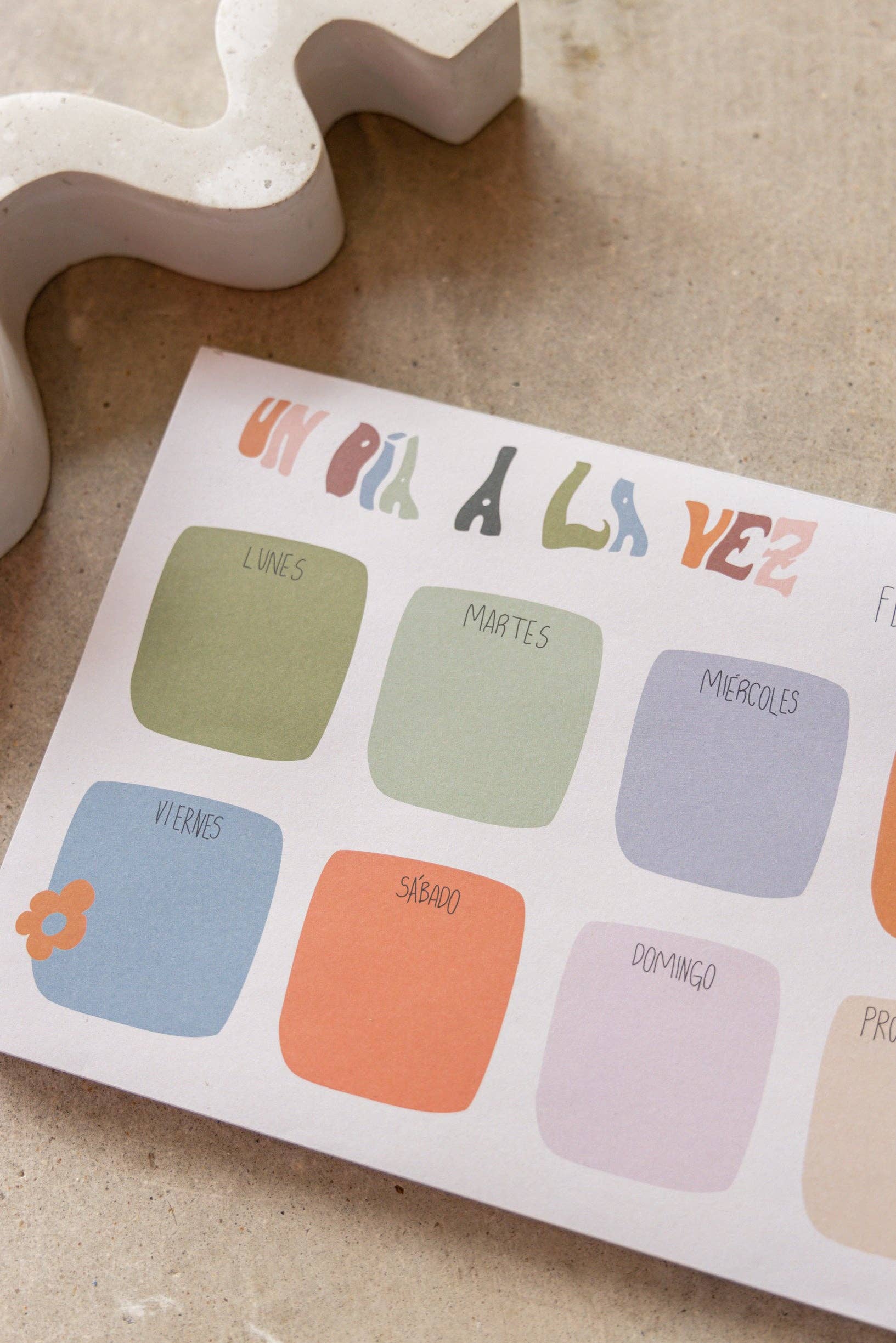 Jen Zeano Designs - Un Dia A La Vez Notepad