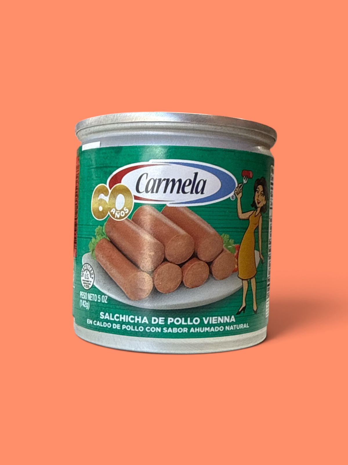 Carmela- Salchichas de Pollo, 5 oz, Single Can