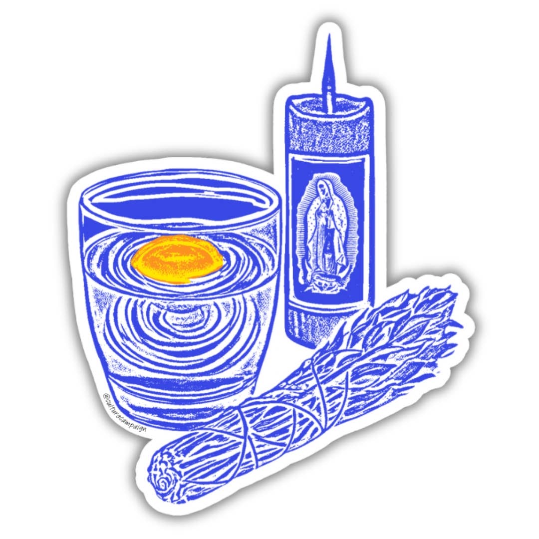 Cultura Campaign - Blue Limpia Sticker