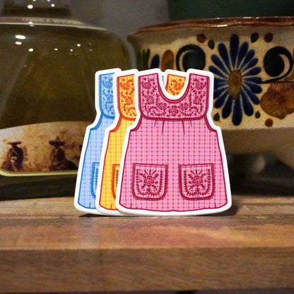 Erica Alfaro Designs - Abuelas Yellow Mandil Vinyl Sticker