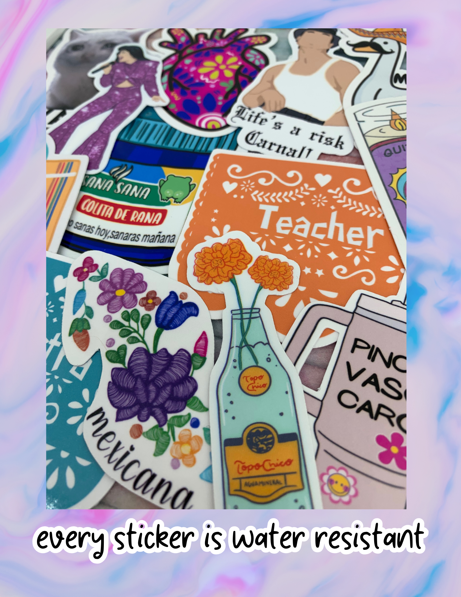 Lalatina Shop - Bad bunny frog sticker,fotos sticker, PR,latino,music decal