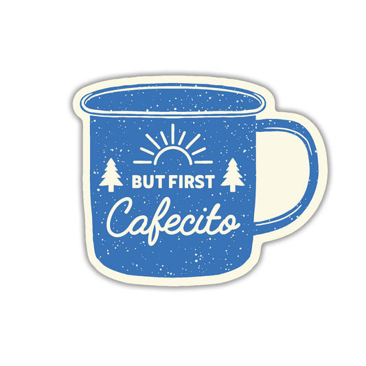 Erica Alfaro Designs - But First Cafecito Vinyl Sticker