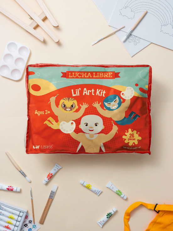 Lil' Libros ~ Bilingual Children's Books & Games - Lil' Lucha Libre Art Kit
