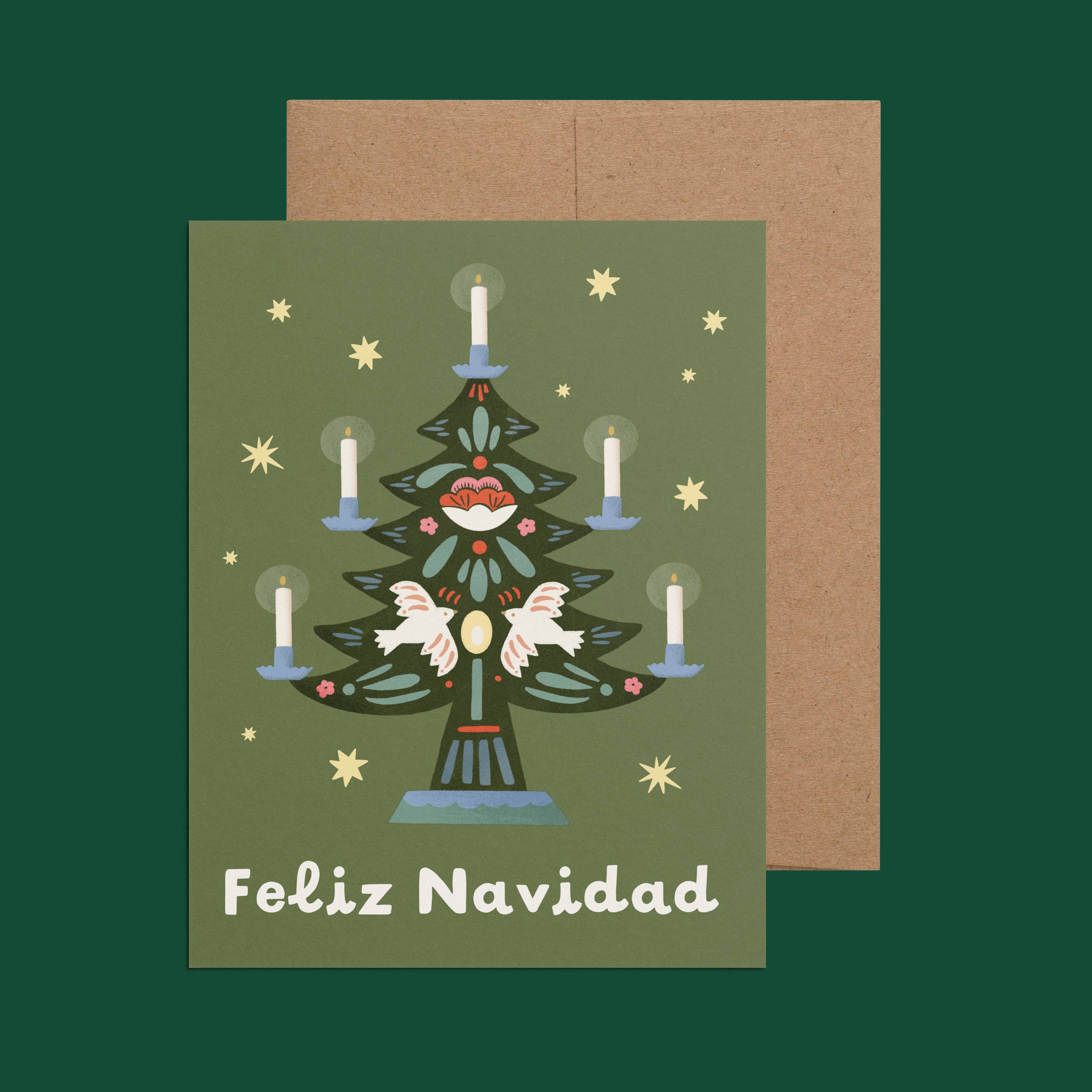 Ana Peake - Tree of Life Spanish Christmas Greeting Card