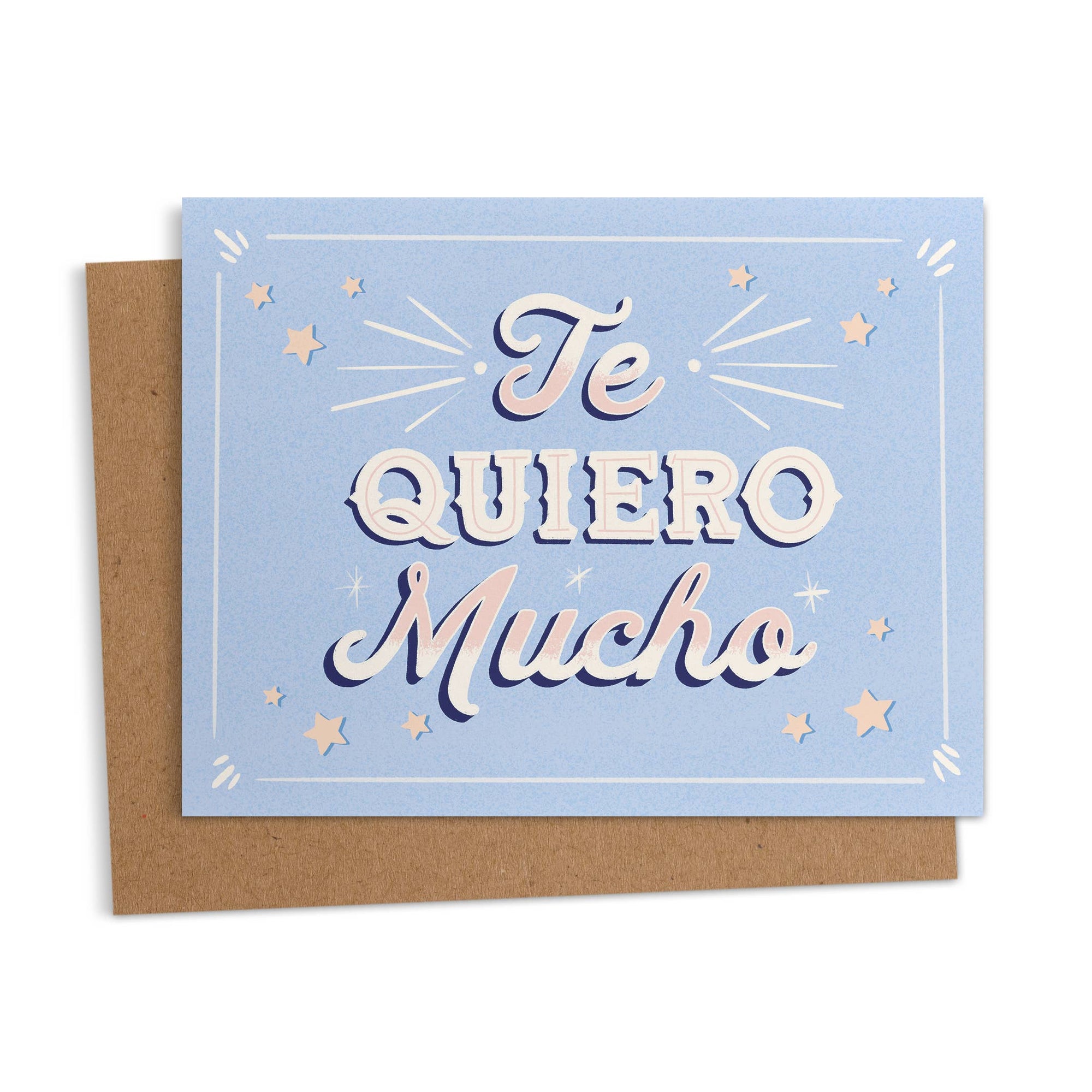 Ana Peake - Te Quiero Mucho Rótulo Spanish Greeting Card