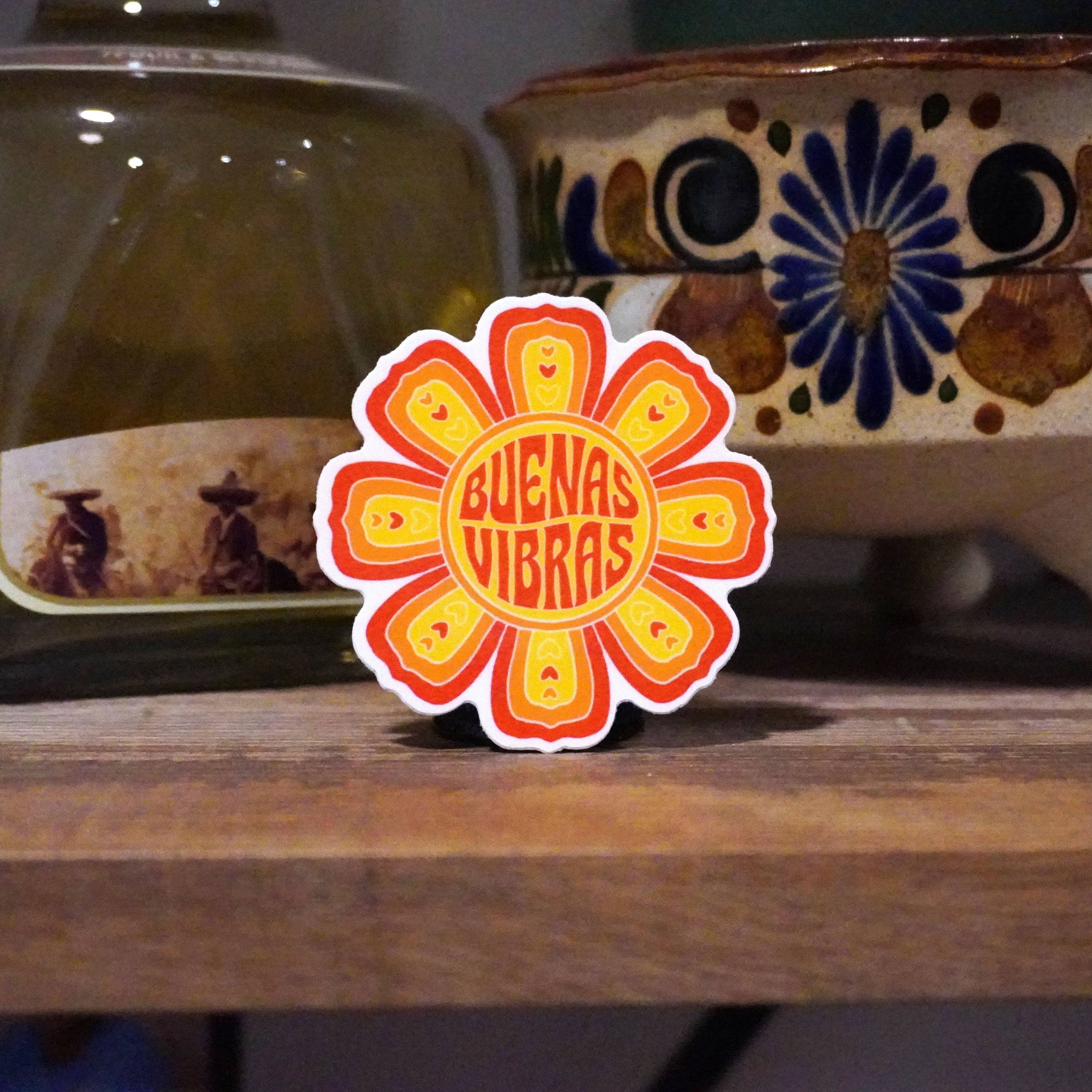 Erica Alfaro Designs - Buenas Vibras Retro Mexican Sticker