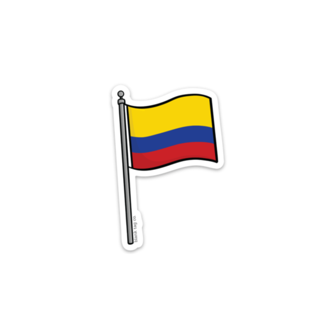 Blank Tag Co. Stickers - The Colombia Flag Sticker: 2.03x3 in