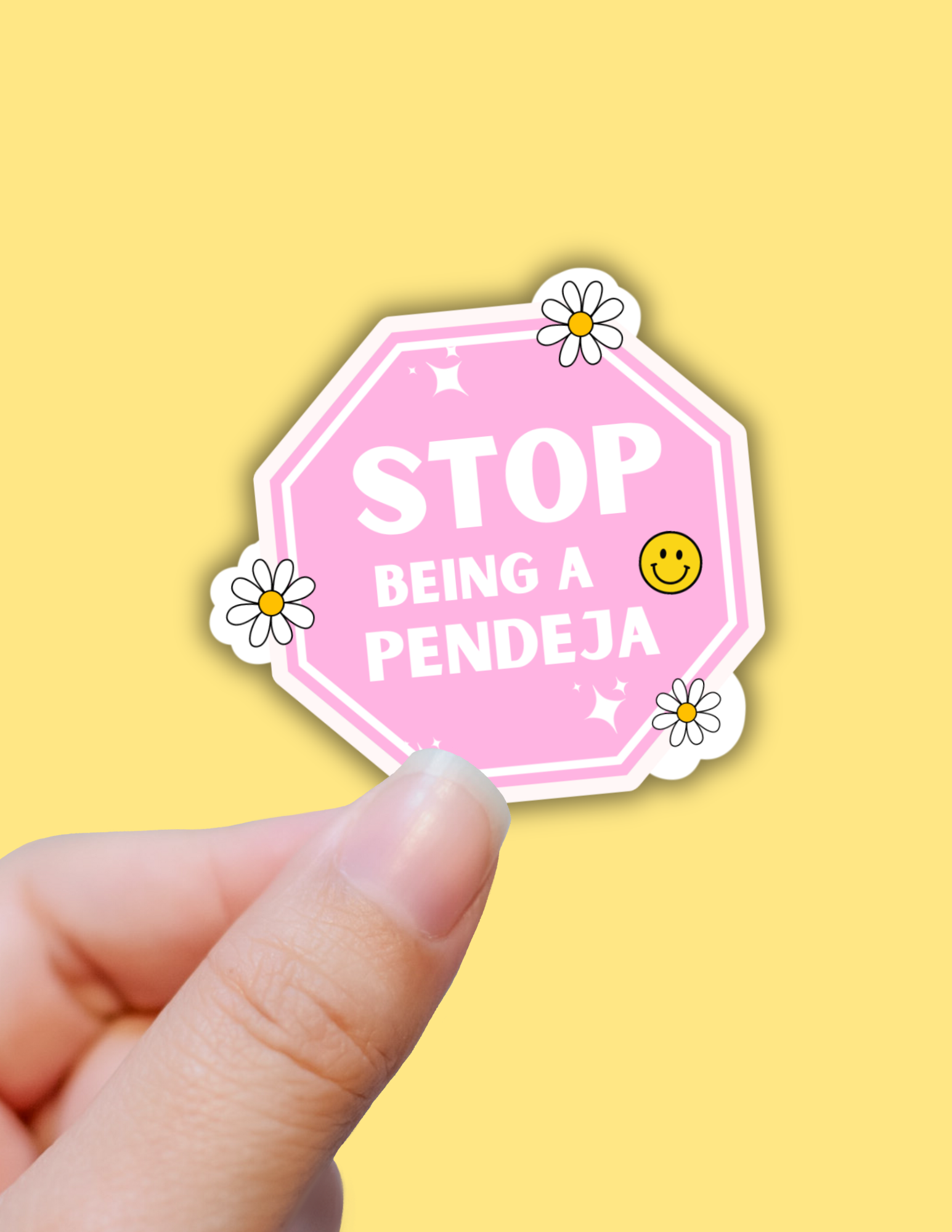 Lalatina Shop - Stop being a pendeja funny latina sticker,decal