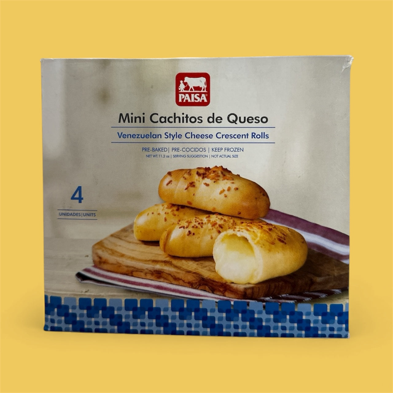 Paisa- Mini Cachitos de Queso, Box of 4