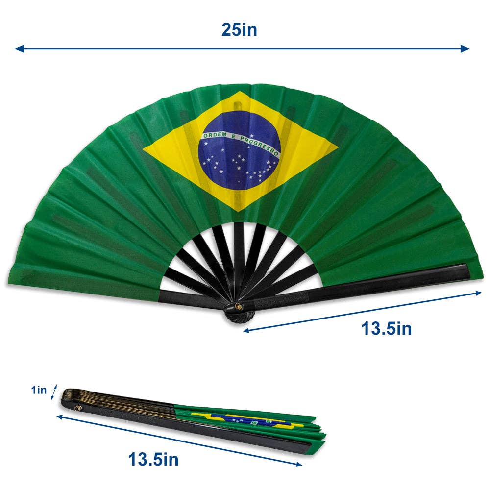 Flags Importer - Brazil X-Large Hand Fan
